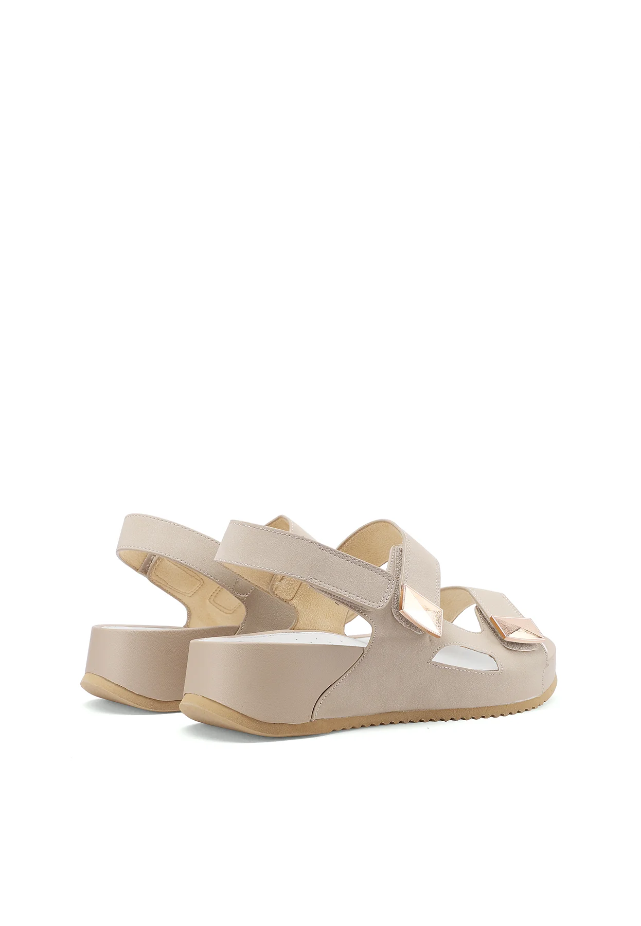 Sandali con zeppa e cinturino regolabile con strap BZ503 - Image 5