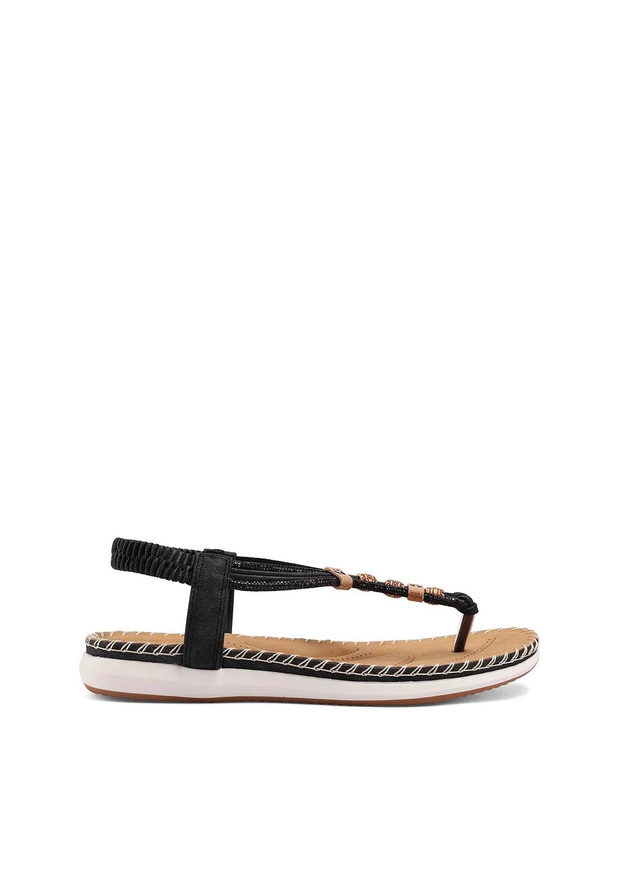 Sandali infradito bassi con decorazioni in legno BZ514 - Image 10