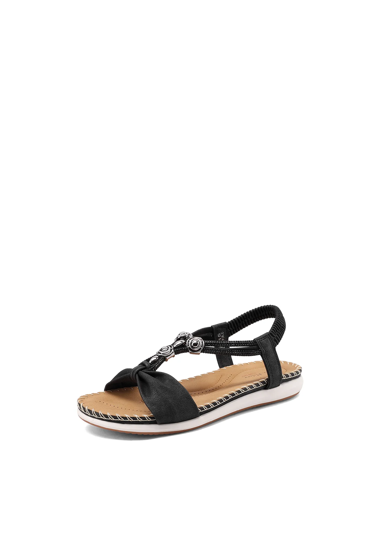 Sandali bassi con fascia e cinturino elastico BZ515 - Image 11