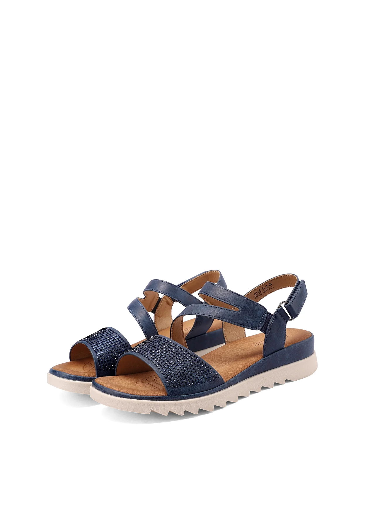 Sandali comfort con suola dentellata BZ516 - Image 12