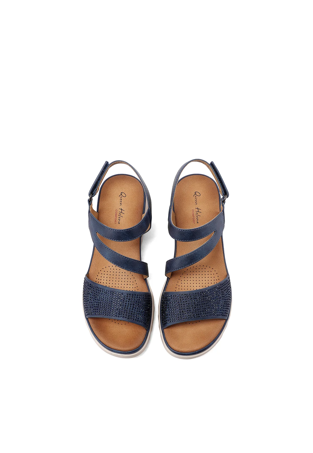 Sandali comfort con suola dentellata BZ516 - Image 13