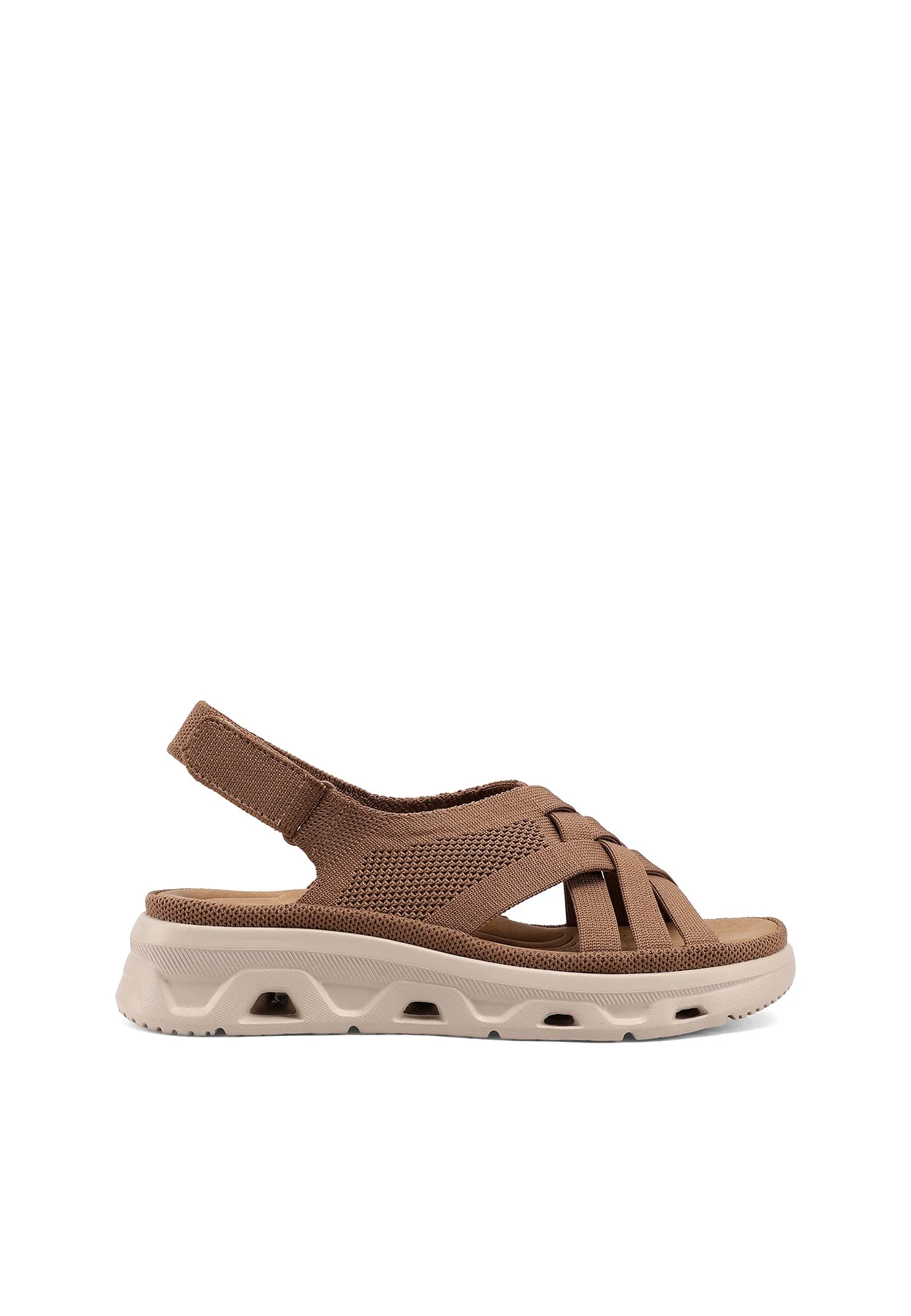 Sandali comfort traspiranti zeppa con fasce incrociate BZ520 - Image 10