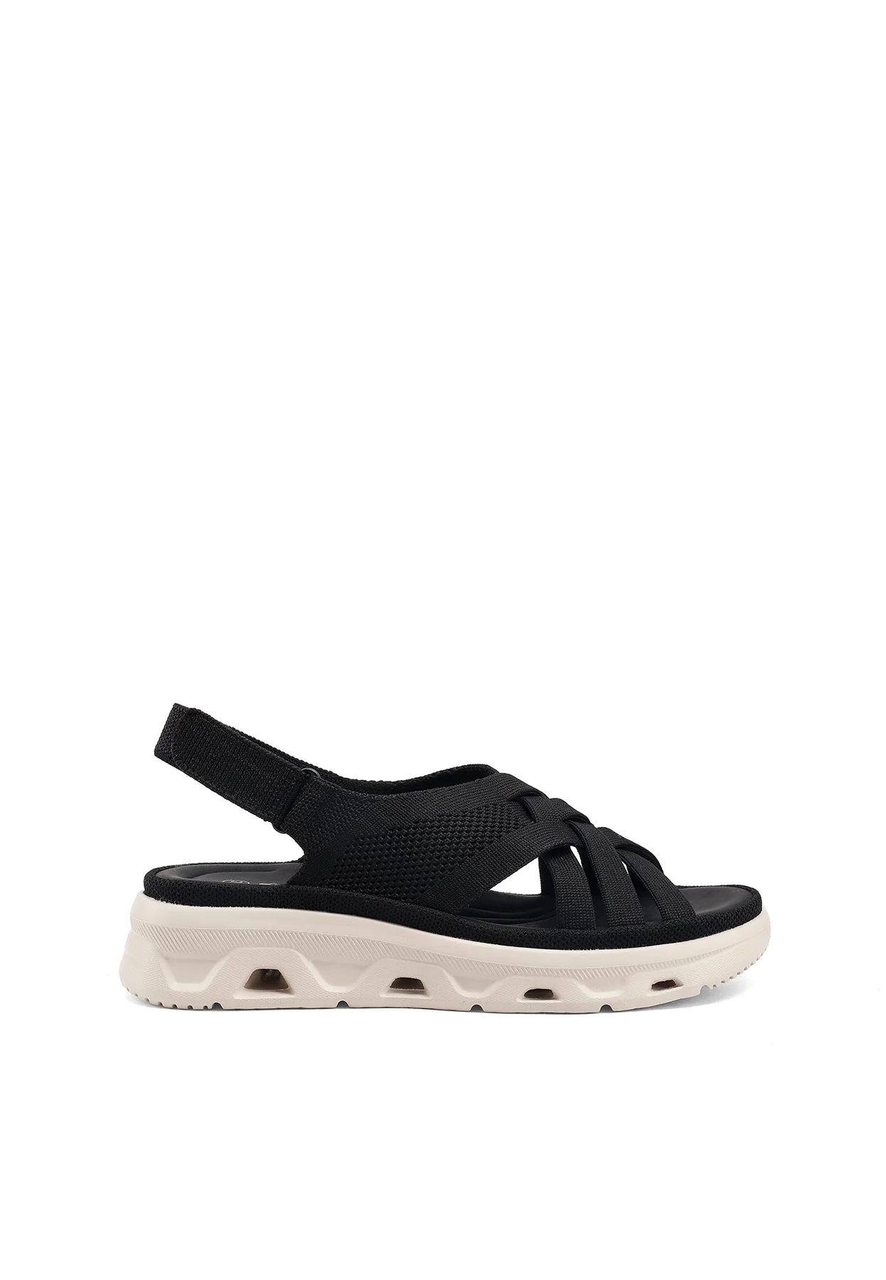 Sandali comfort traspiranti zeppa con fasce incrociate BZ520 - Image 18