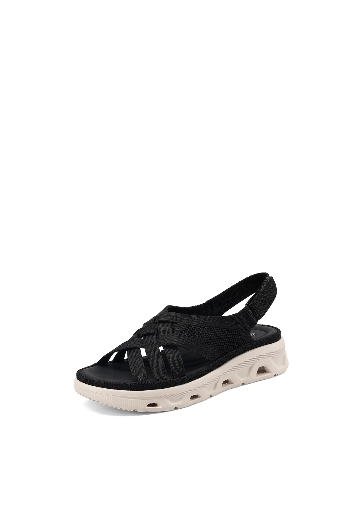 Sandali comfort traspiranti zeppa con fasce incrociate BZ520 - Image 19