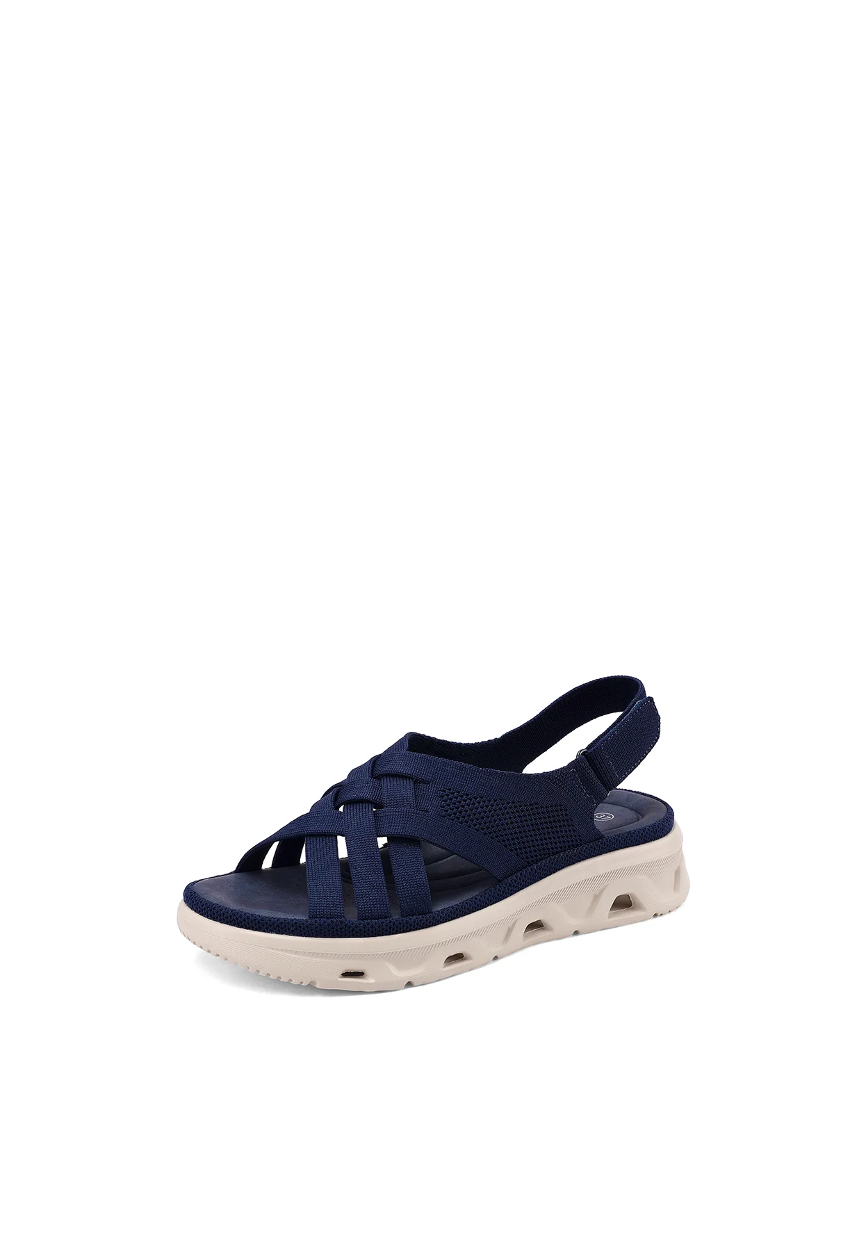 Sandali comfort traspiranti zeppa con fasce incrociate BZ520 - Image 3