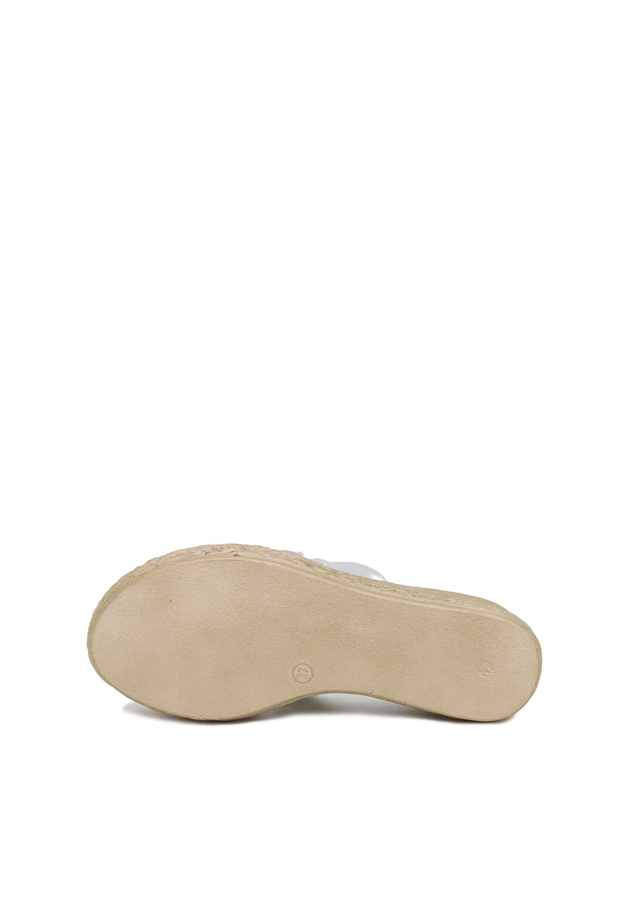 Ciabatte platform in vera pelle con suola effetto paglia 3322-3156 - Image 12