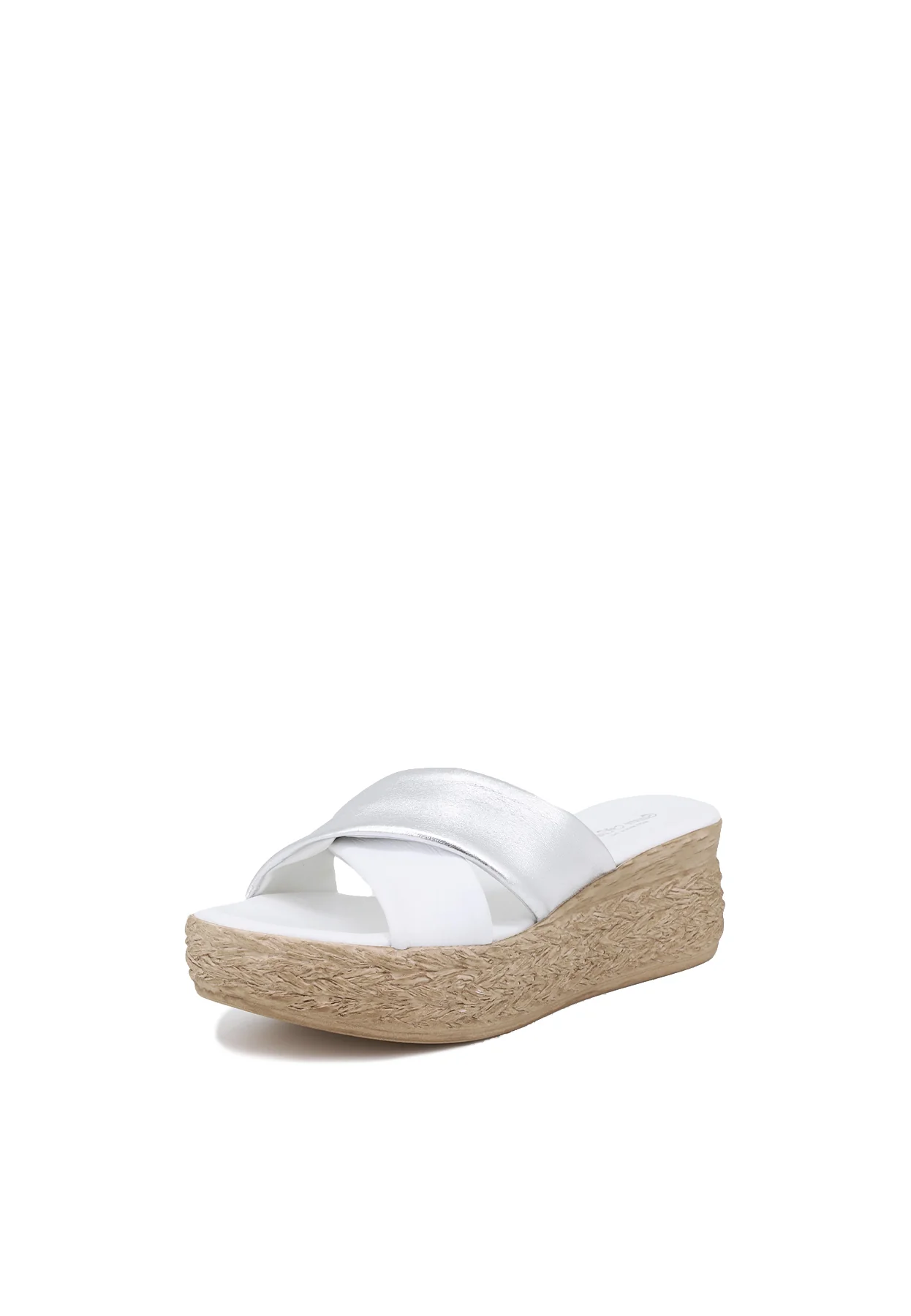 Ciabatte platform in vera pelle con suola effetto paglia 3322-3156 - Image 8