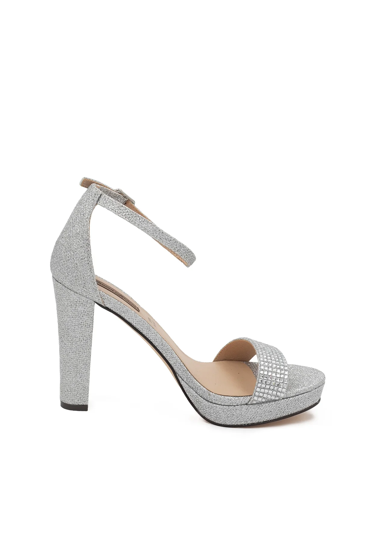 Sandali eleganti con plateau, strass e tacco alto con cinturino S2801 - Image 18