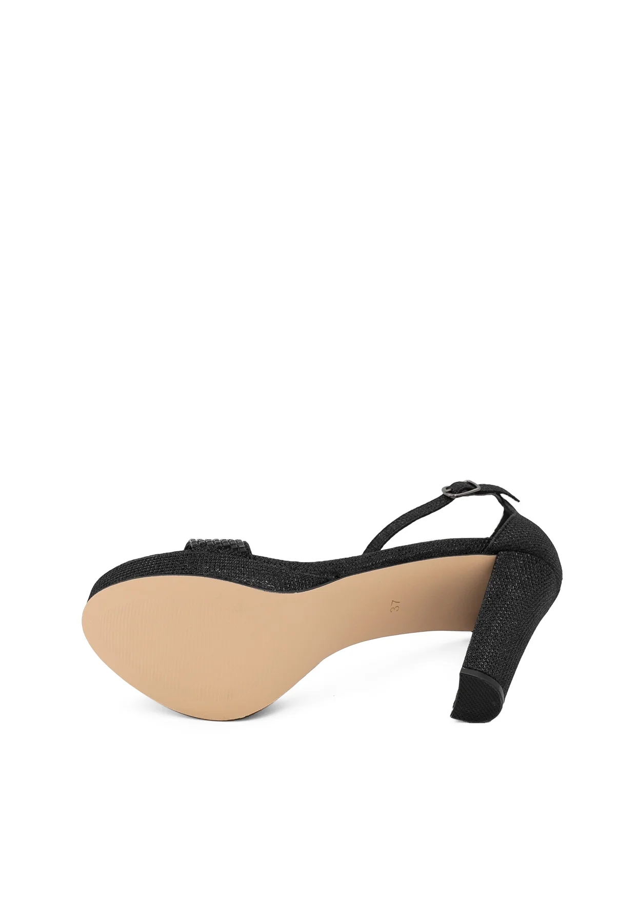 Sandali eleganti con plateau, strass e tacco alto con cinturino S2801 - Image 7
