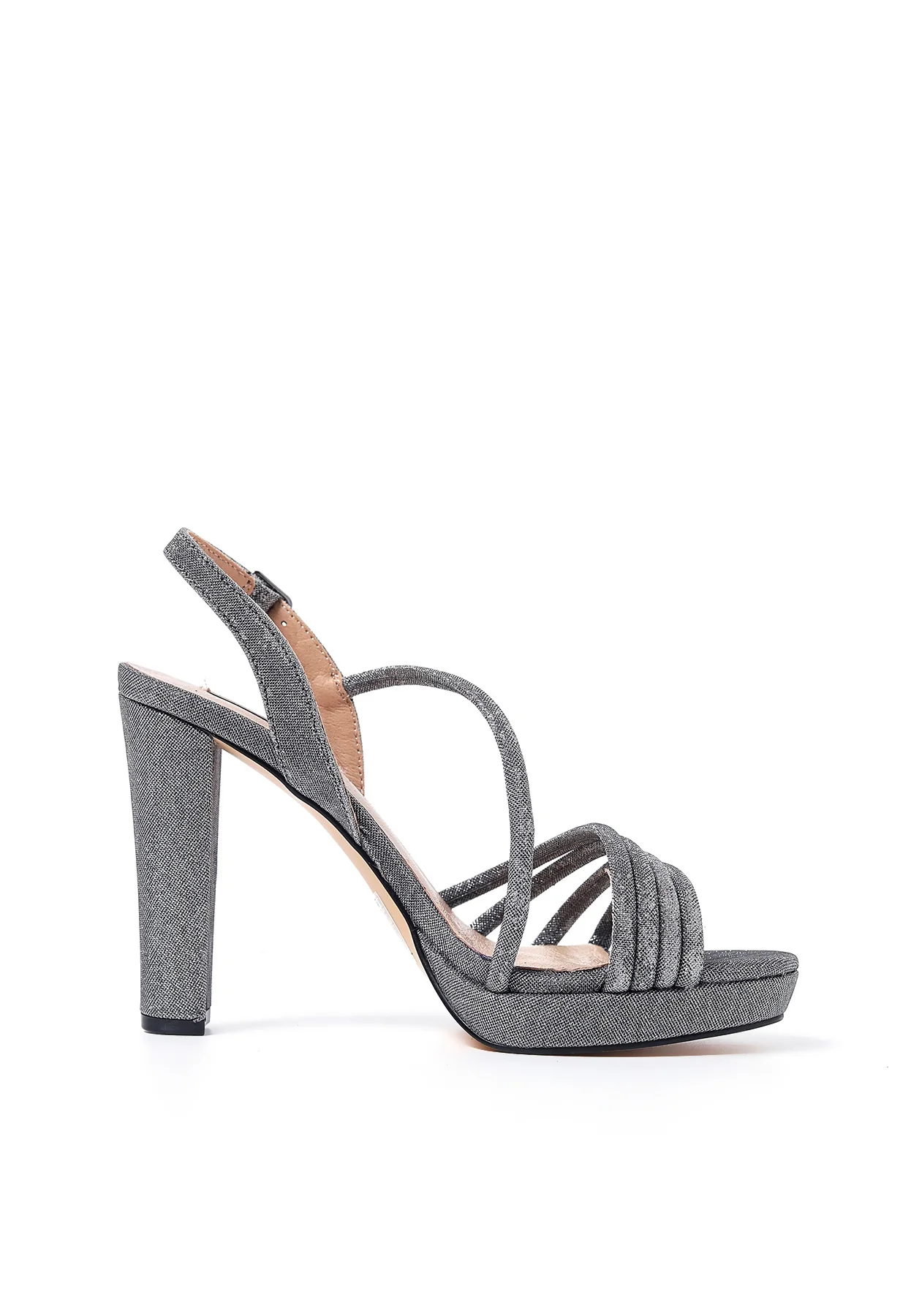 Sandali glitter con fasce, tacco alto e plateau S2804 - Image 15
