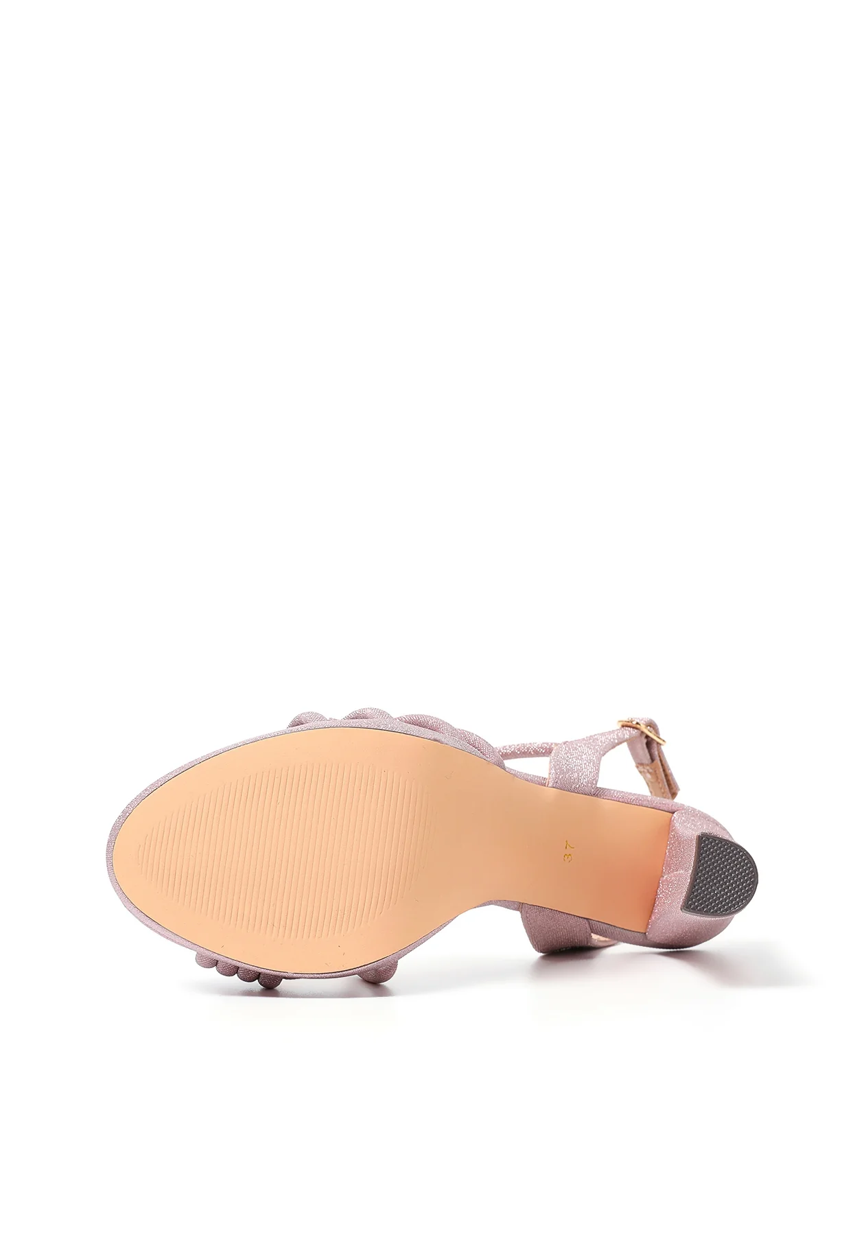 Sandali glitter con fasce, tacco alto e plateau S2804 - Image 6