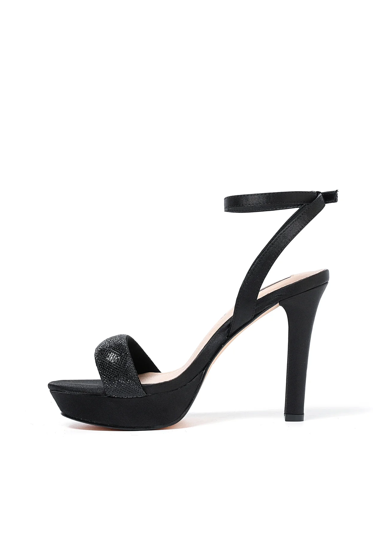 Sandali donna con plateau, tacco alto e fascia strass S2812 - Image 3