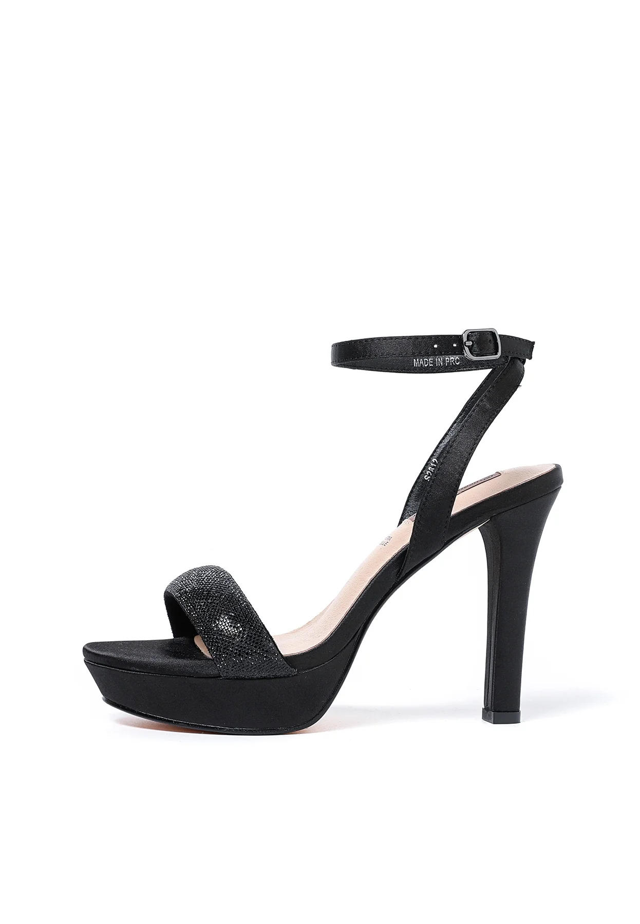 Sandali donna con plateau, tacco alto e fascia strass S2812 - Image 4
