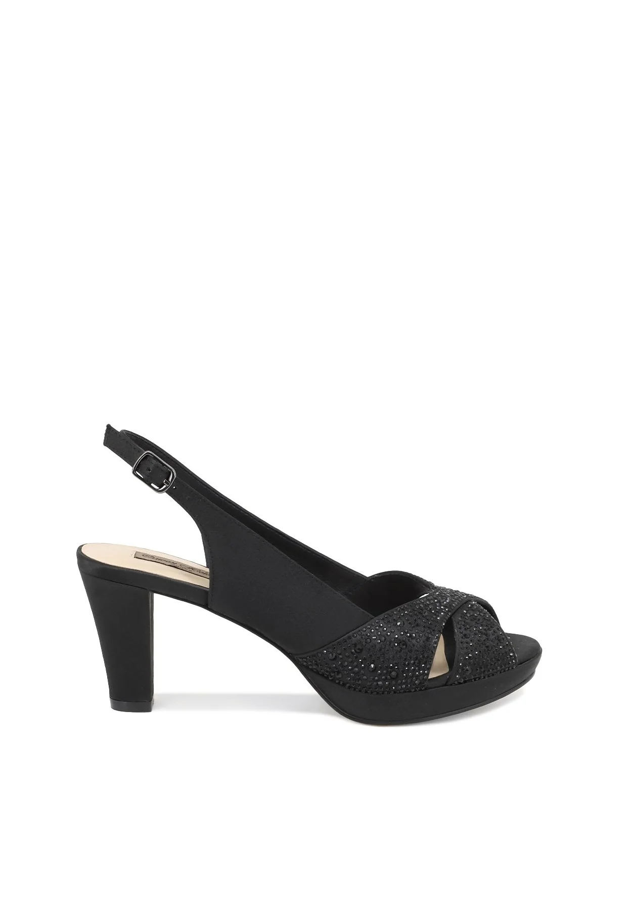 Sandali eleganti con fasce luminose e tacco S2817
