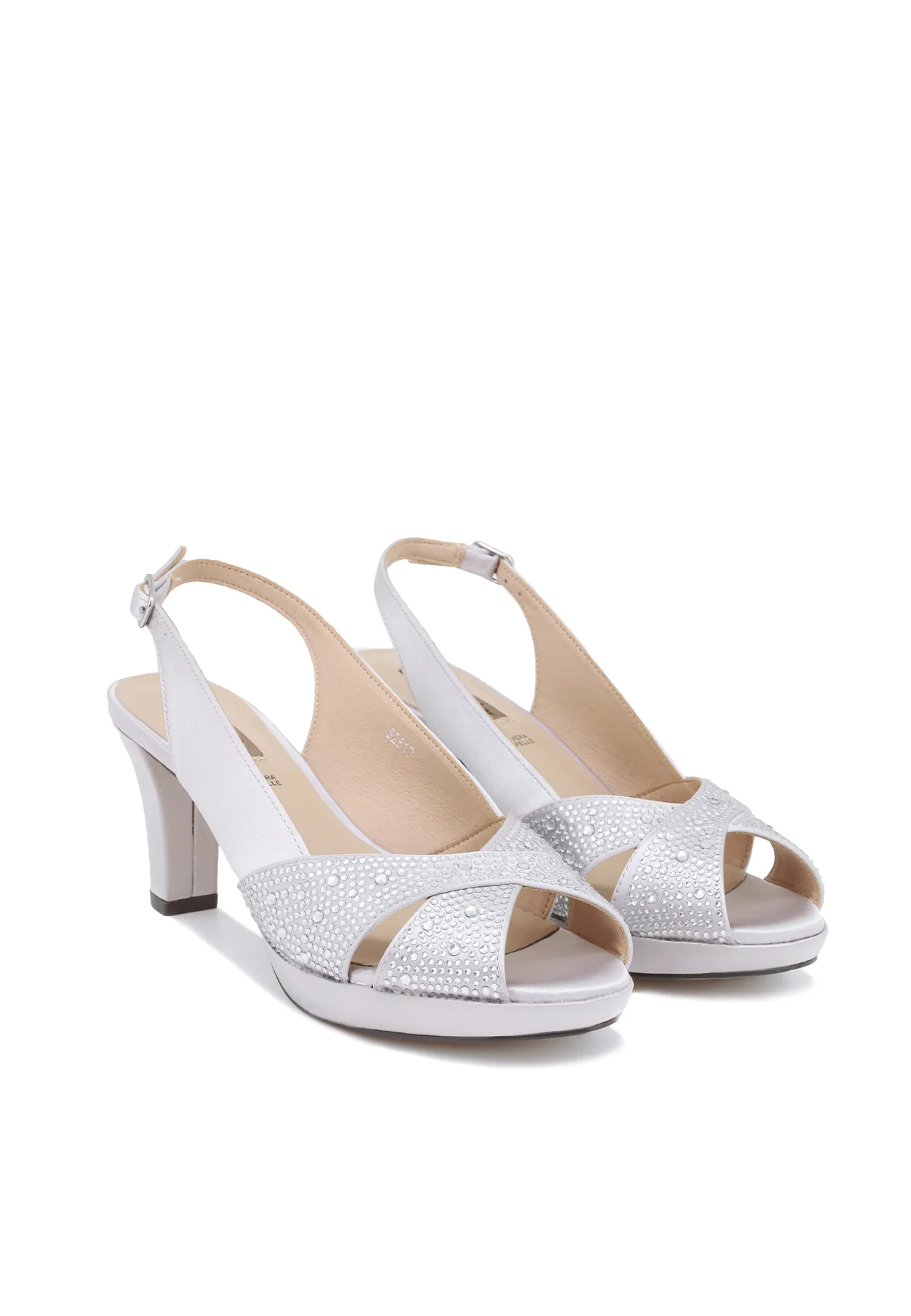 Sandali eleganti con fasce luminose e tacco S2817 - Image 22