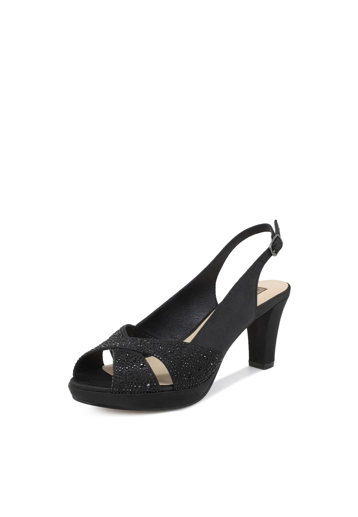 Sandali eleganti con fasce luminose e tacco S2817 - Image 3