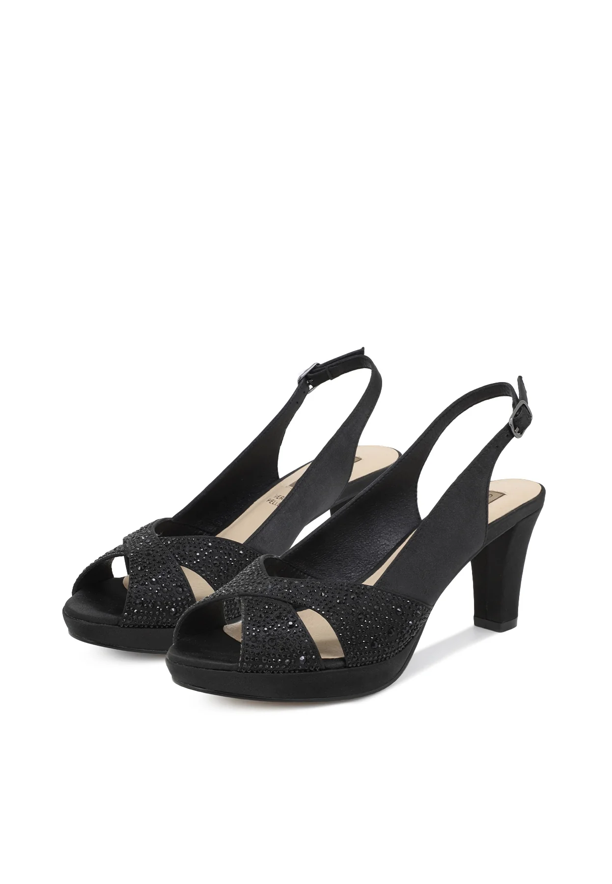 Sandali eleganti con fasce luminose e tacco S2817 - Image 4