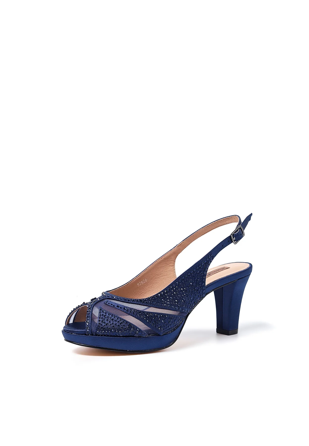 Sandali eleganti donna con strass e tacco comodo S2824 - Image 11