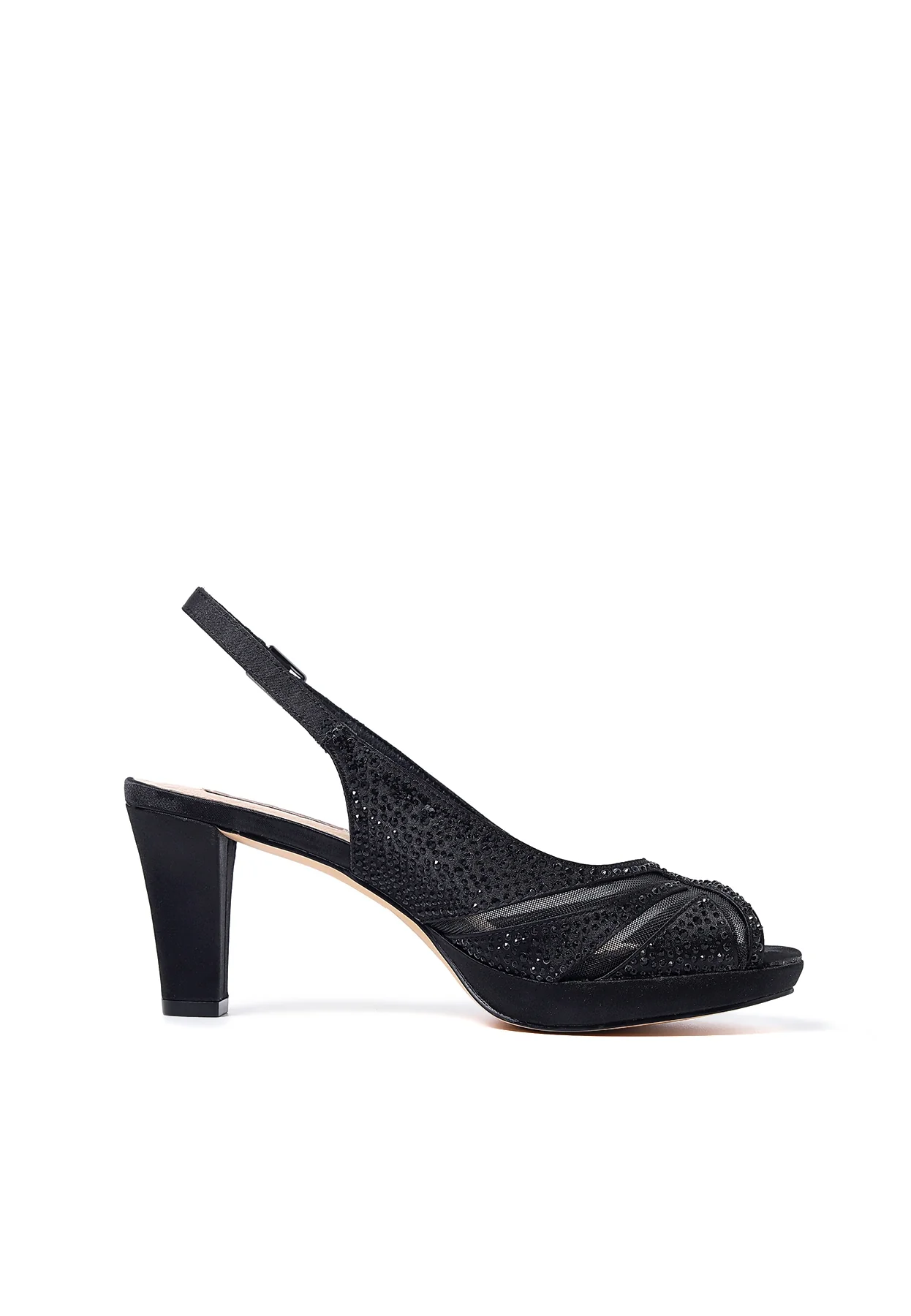 Sandali eleganti donna con strass e tacco comodo S2824 - Image 3