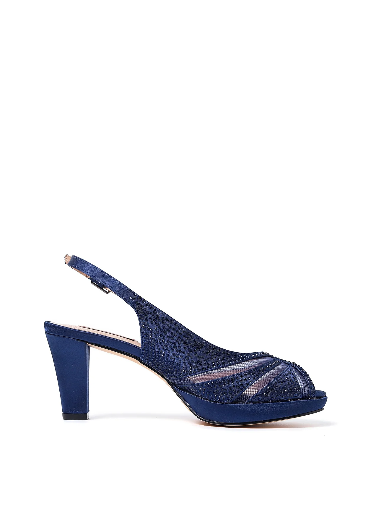 Sandali eleganti donna con strass e tacco comodo S2824 - Image 9