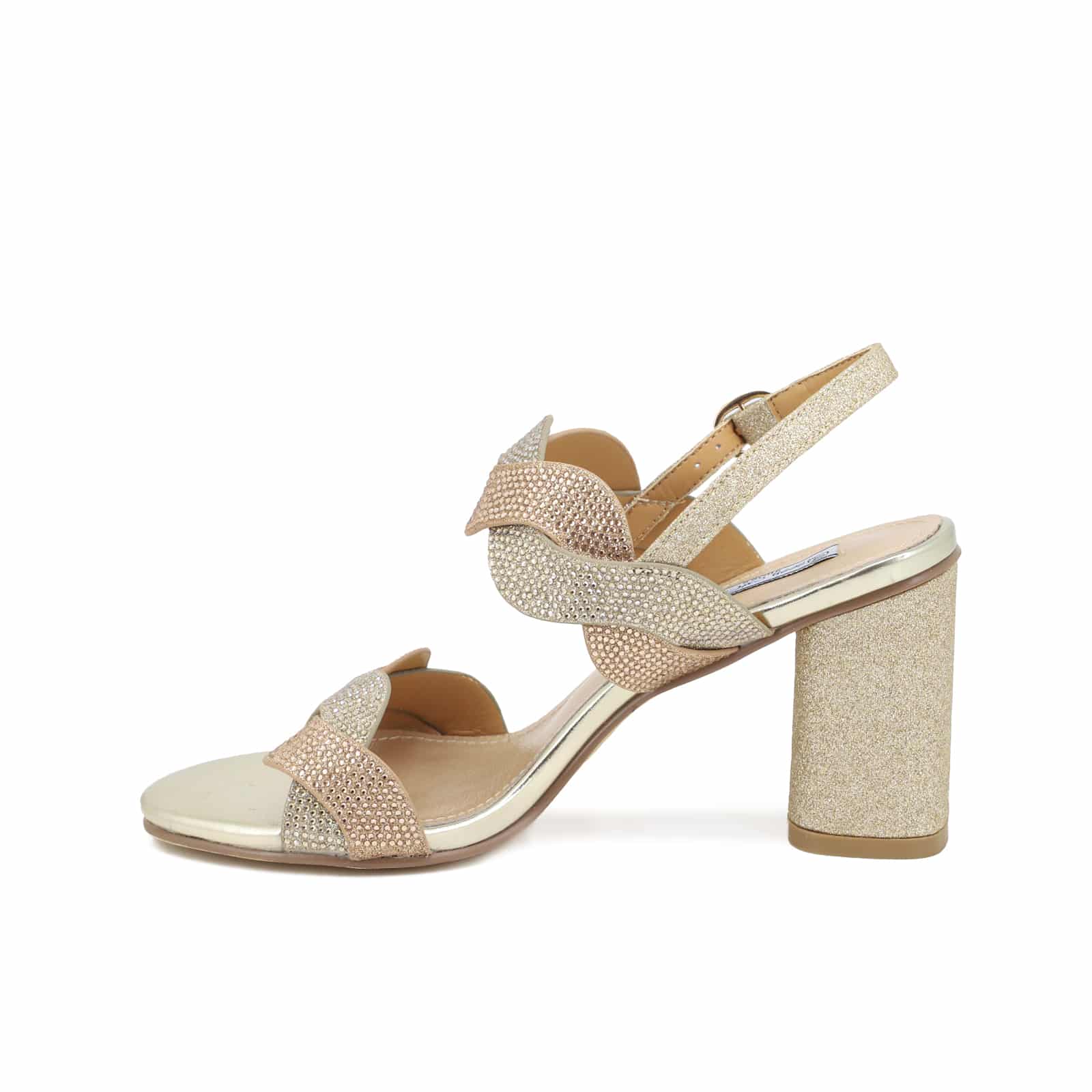Sandali gioiello argento con strass e tacco largo ZM9010 - Image 18