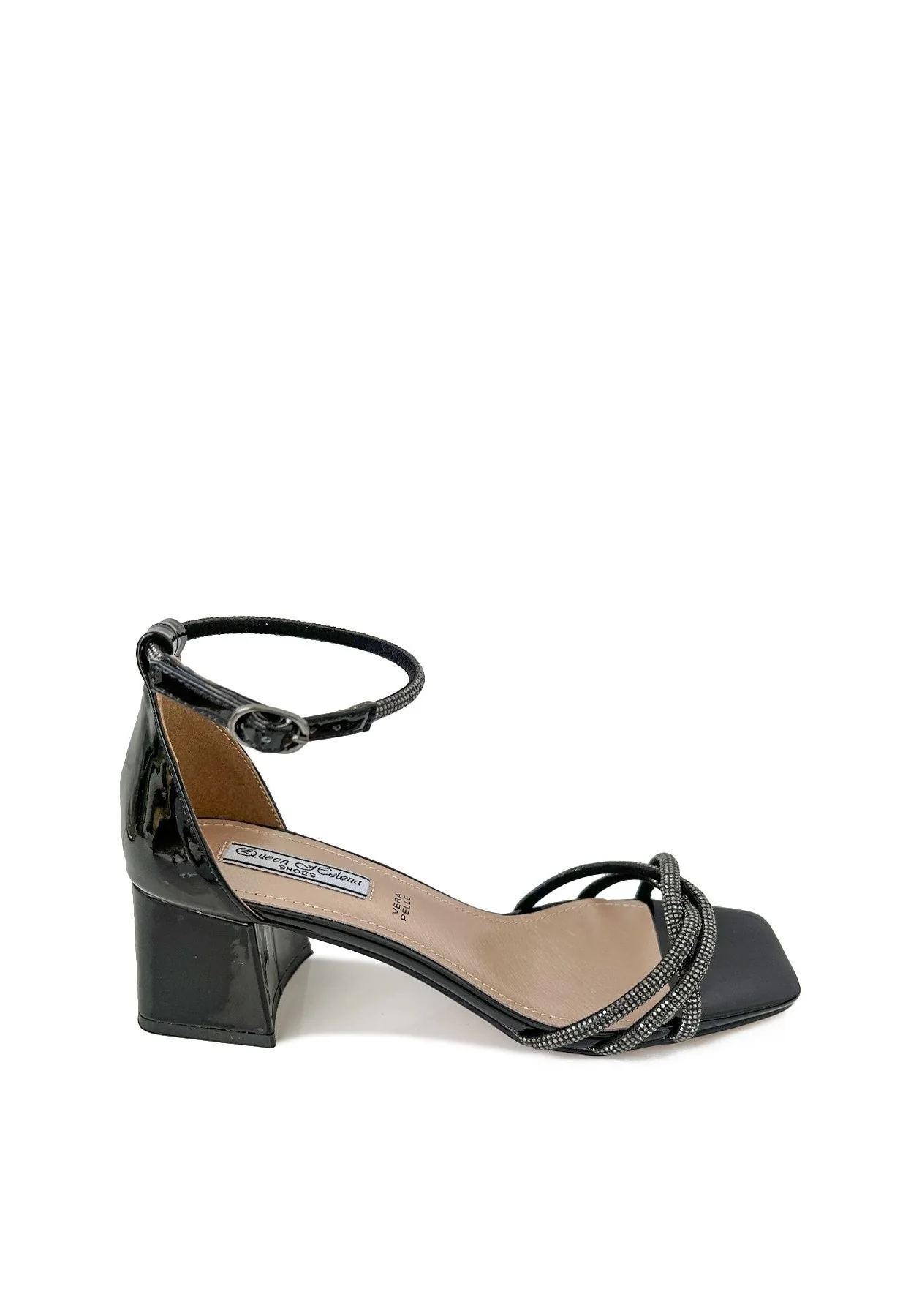 Sandali gioiello con strass e tacco elegante ZM9301 - Image 7