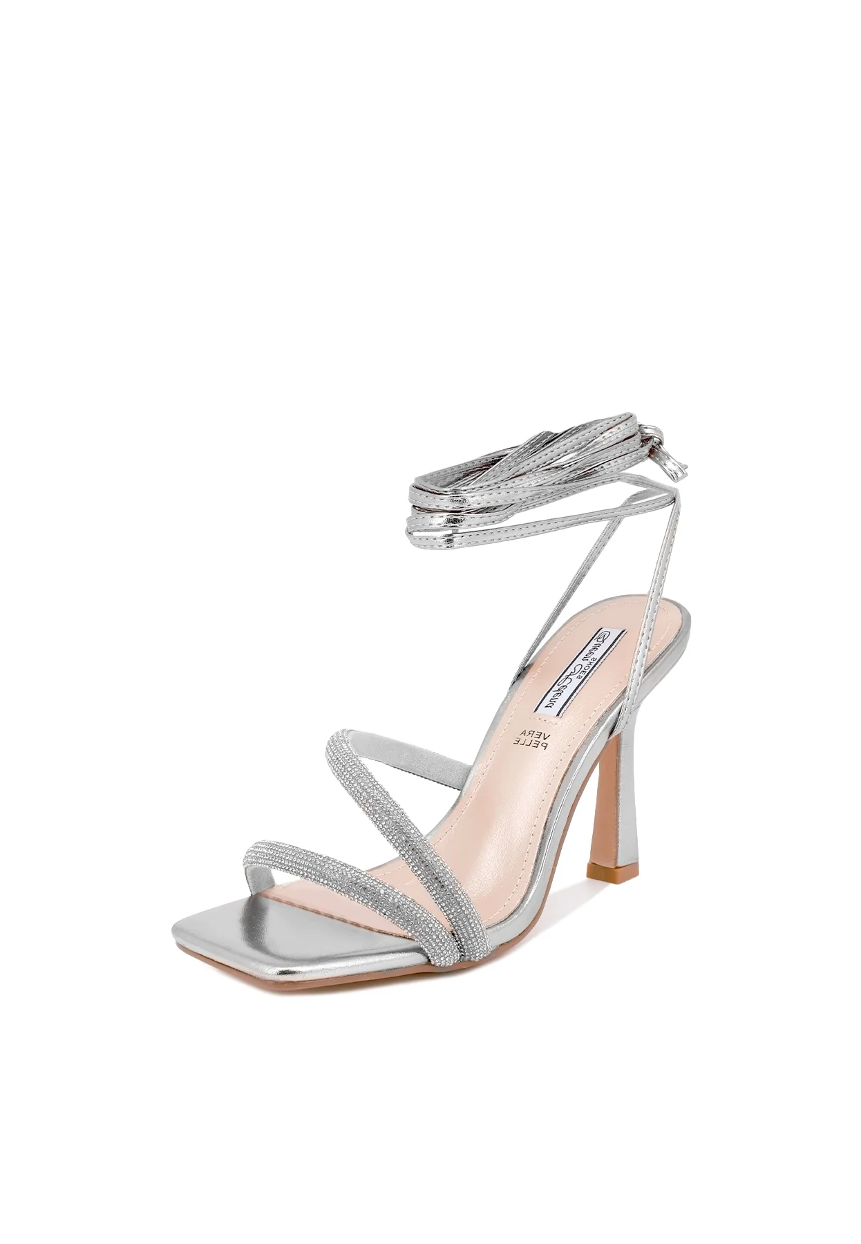 Sandali gioiello donna con lacci alla caviglia e tacco alto ZM9304 - Image 15