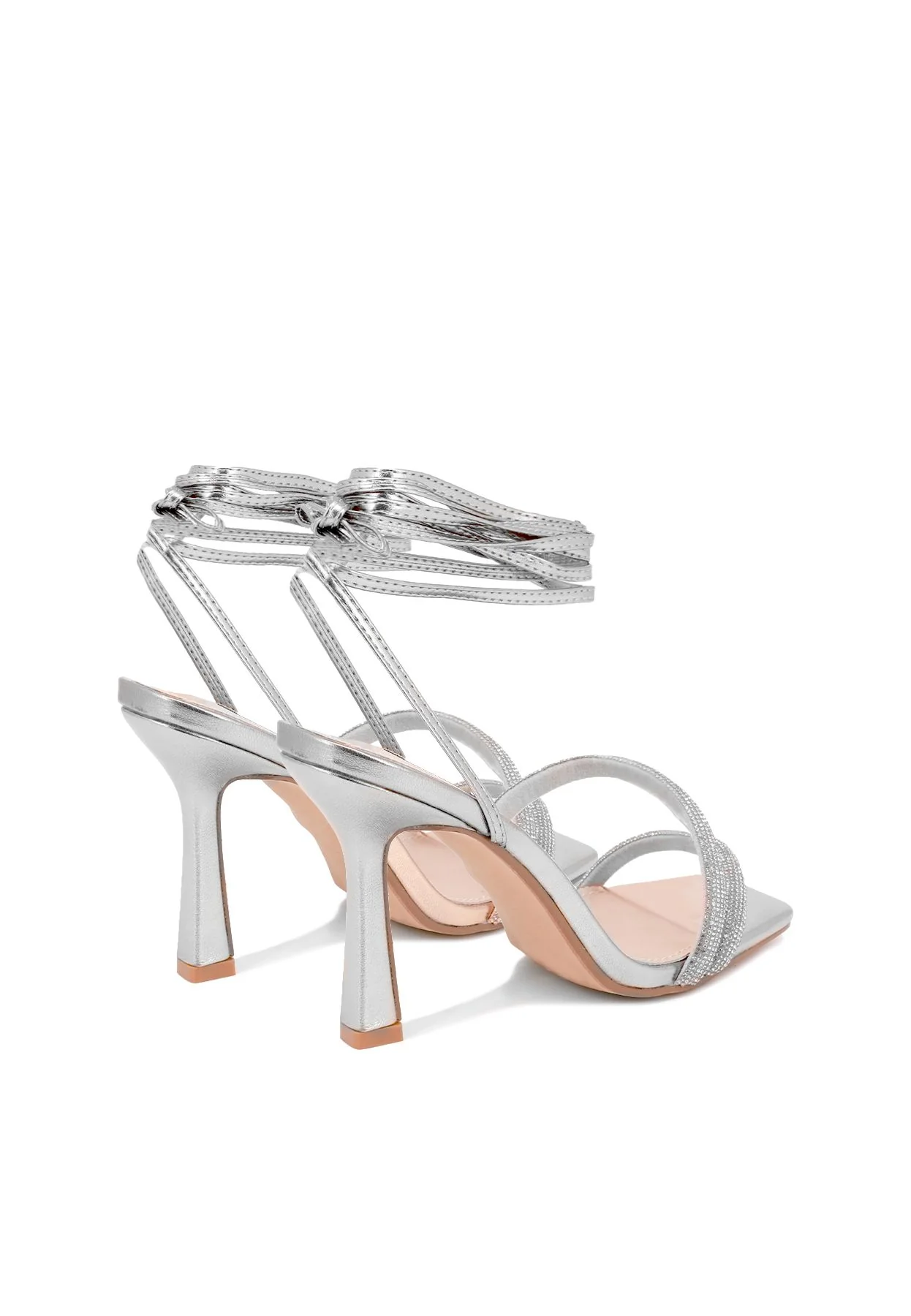 Sandali gioiello donna con lacci alla caviglia e tacco alto ZM9304 - Image 17