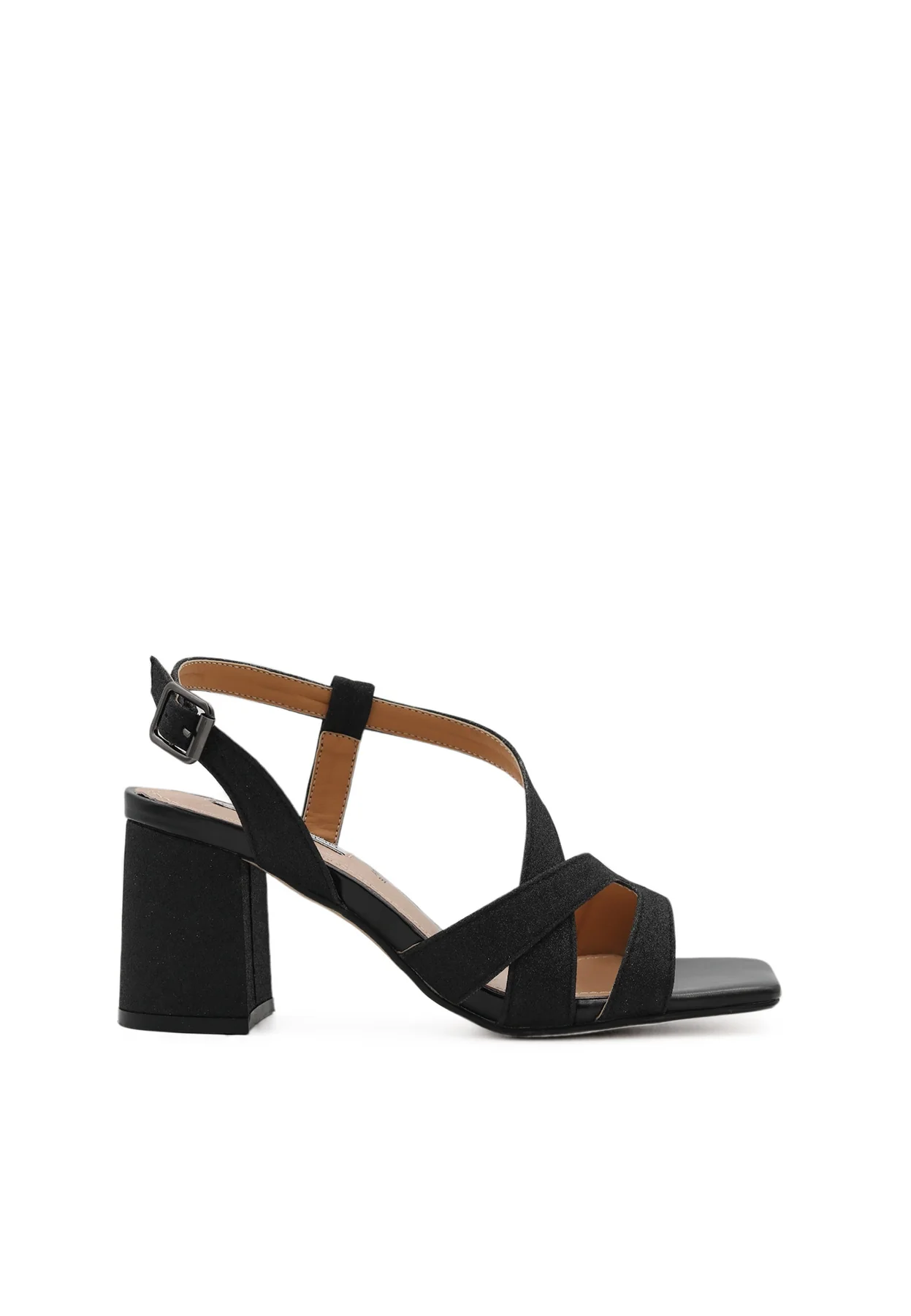 Sandali eleganti con fasce incrociate e tacco largo ZM9412