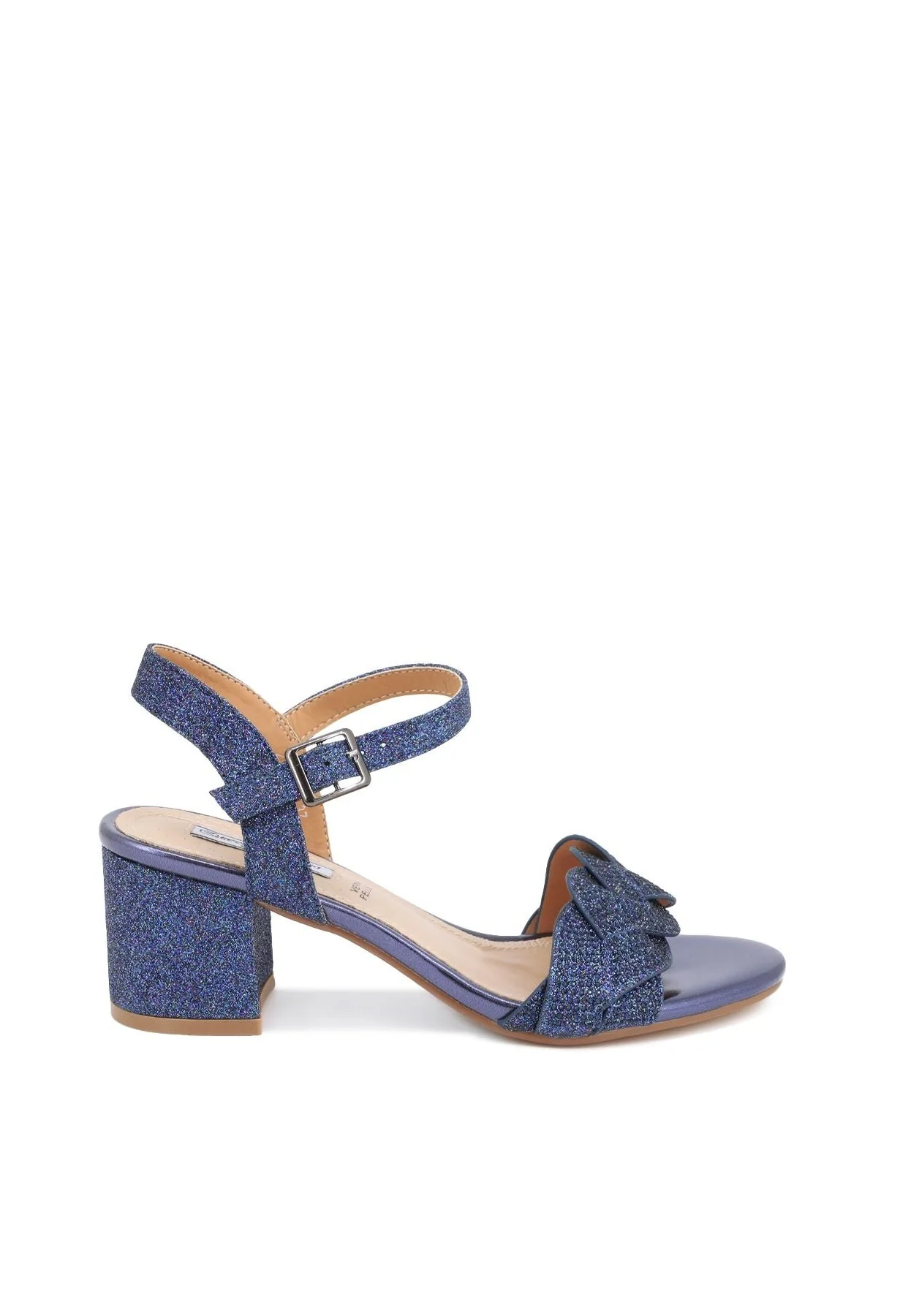 Sandali eleganti con tacco largo e dettagli luminosi ZM9460