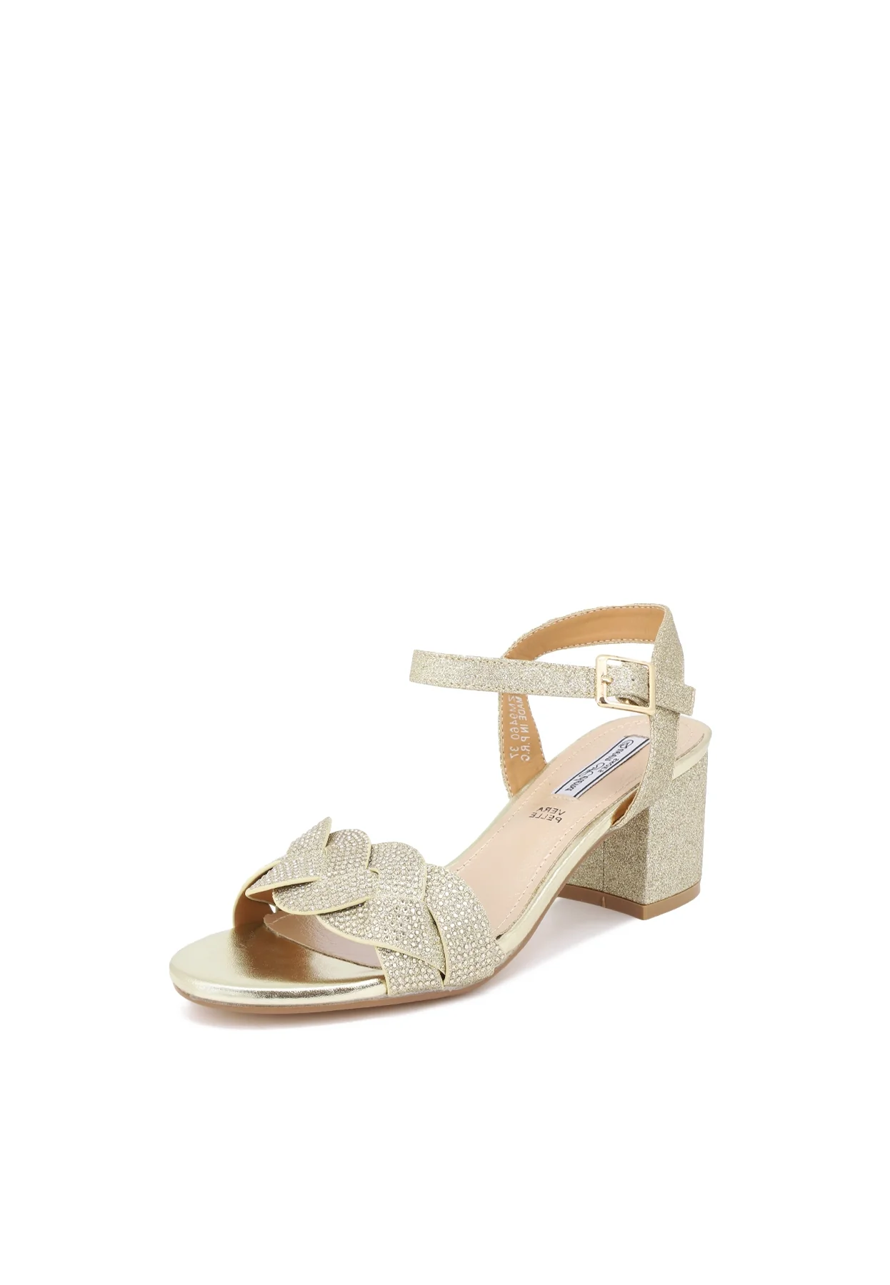 Sandali eleganti con tacco largo e dettagli luminosi ZM9460 - Image 14