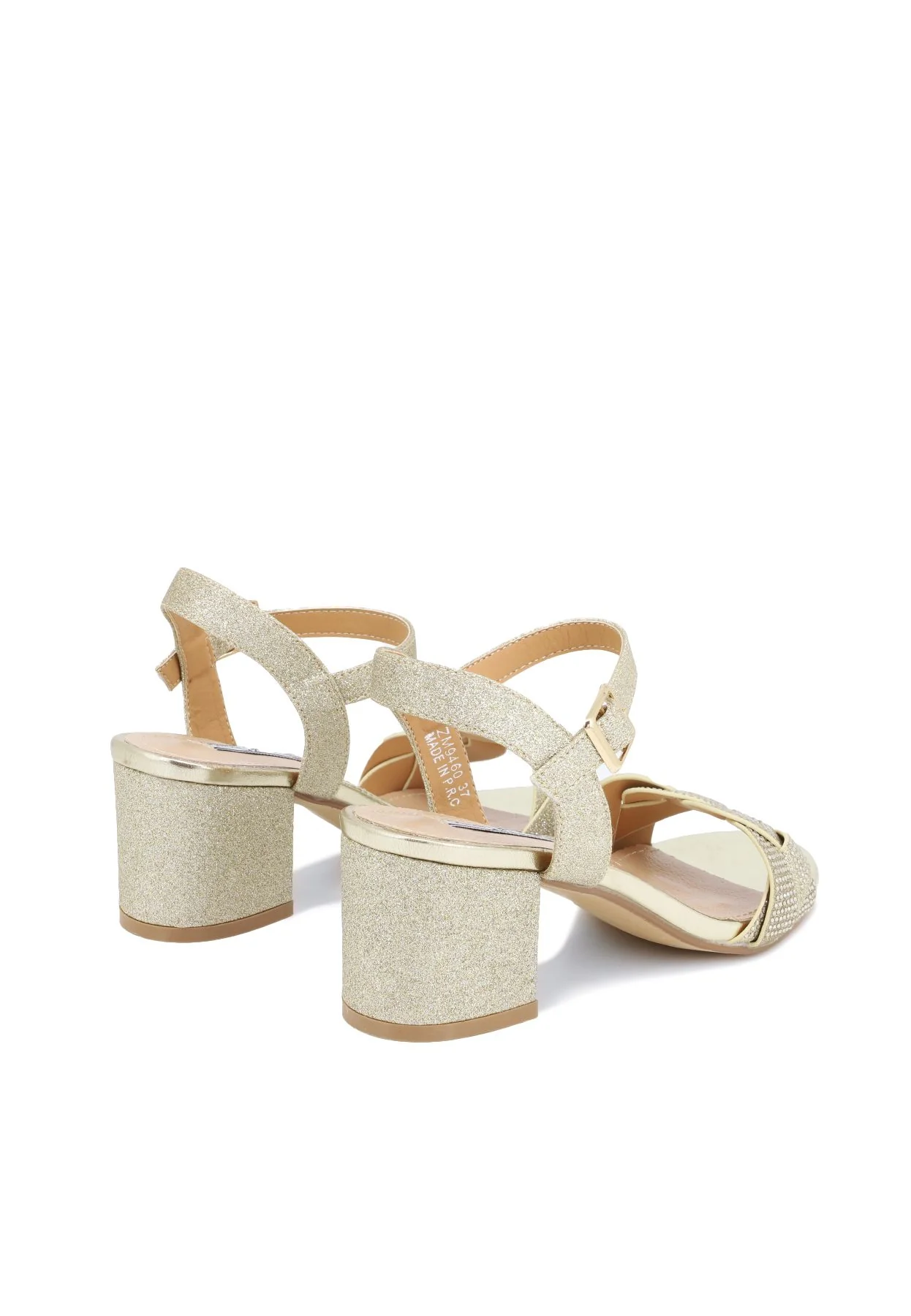 Sandali eleganti con tacco largo e dettagli luminosi ZM9460 - Image 17