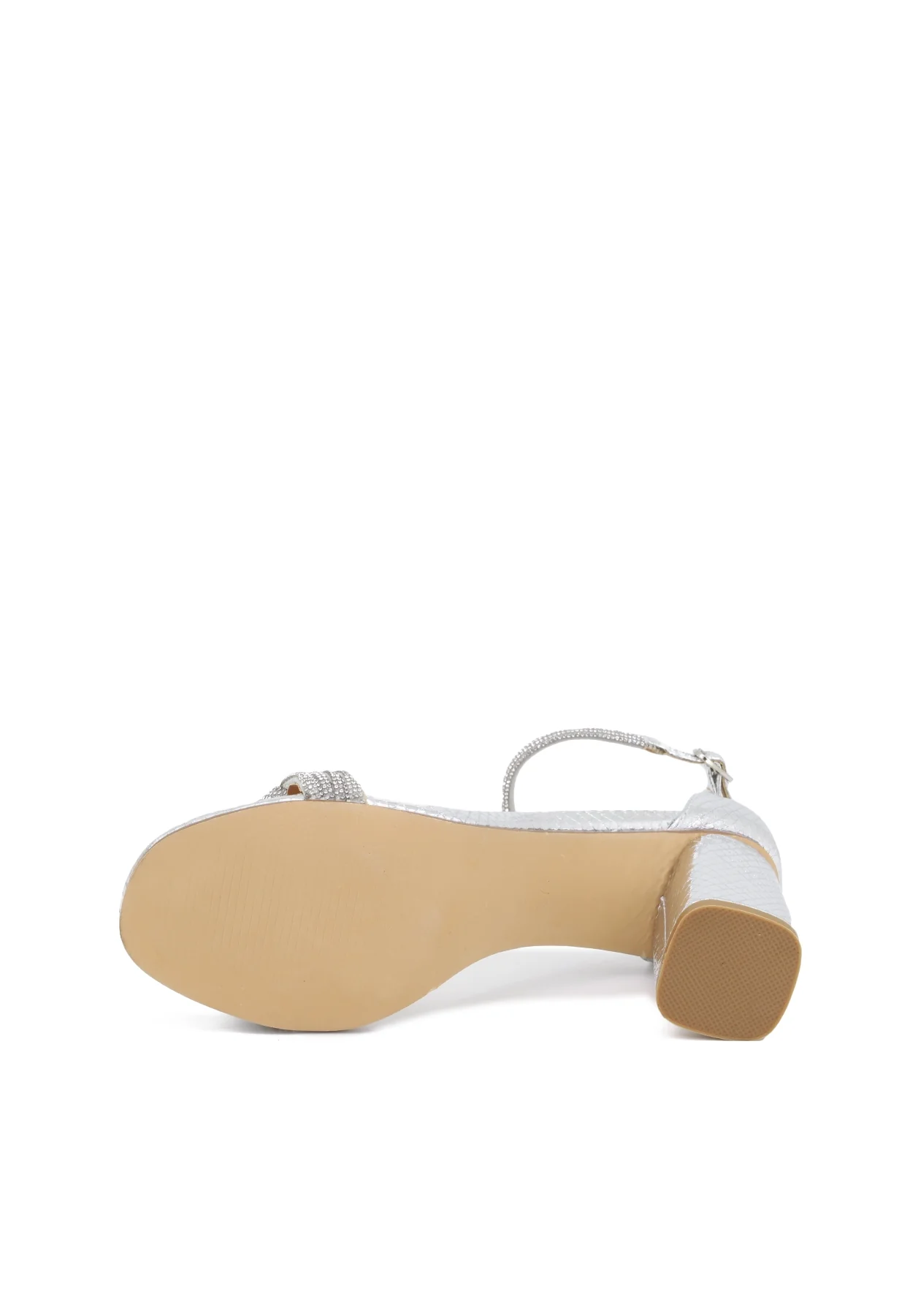 Sandali donna con trama snake e dettagli gioiello ZM9465 - Image 18