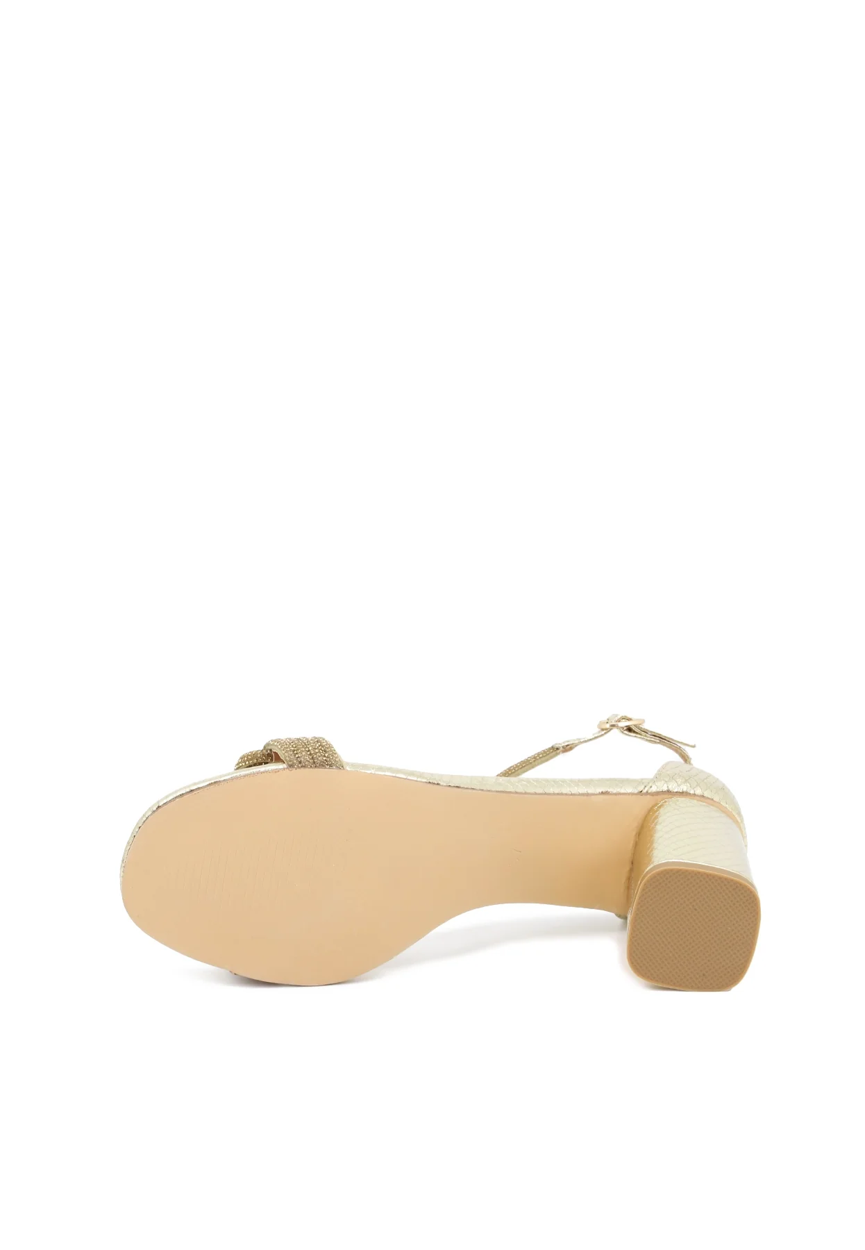 Sandali donna con trama snake e dettagli gioiello ZM9465 - Image 6