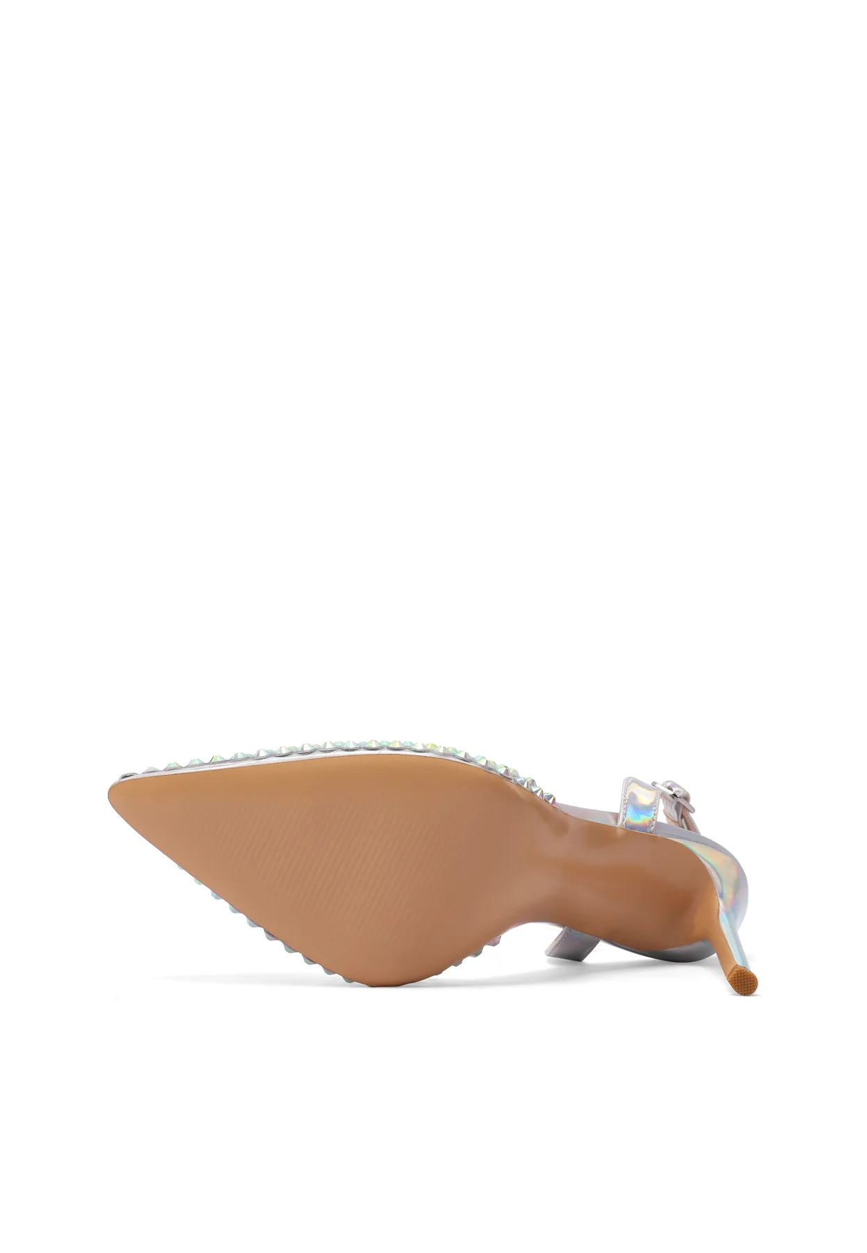 Decollete Slingback a punta con strass e tacco alto K3338 - Image 12