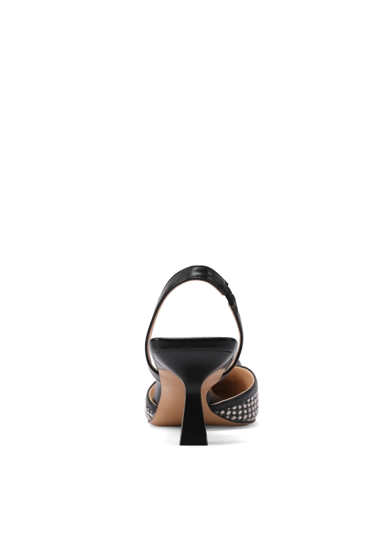 Décolleté slingback intrecciata con tacco a rocchetto K3343 - Image 5