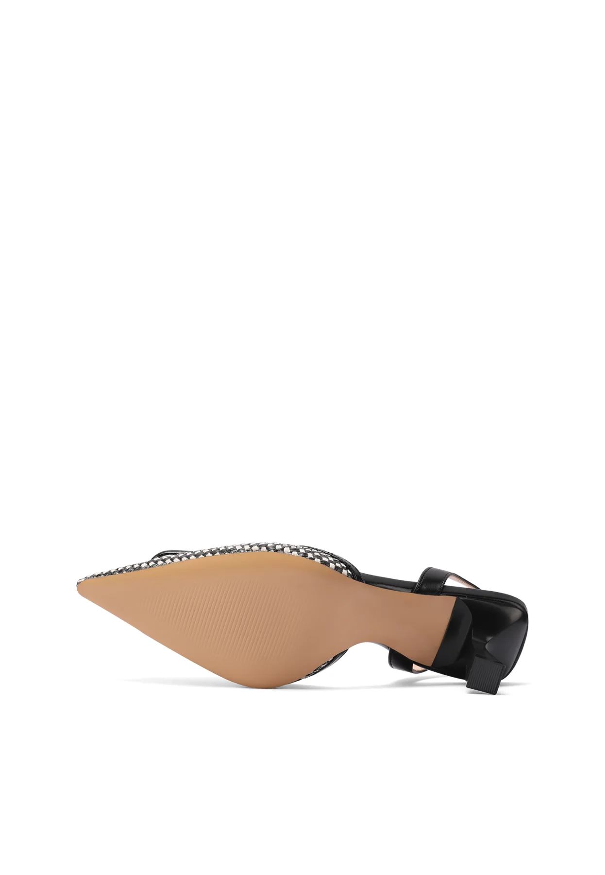 Décolleté slingback intrecciata con tacco a rocchetto K3343 - Image 6