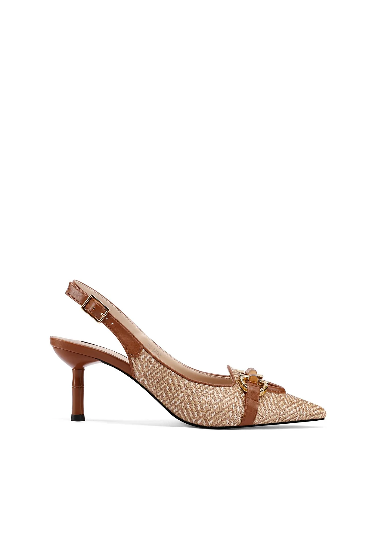 Dècolletè Slingback ricamata con accessorio frontale K3758 - Image 16