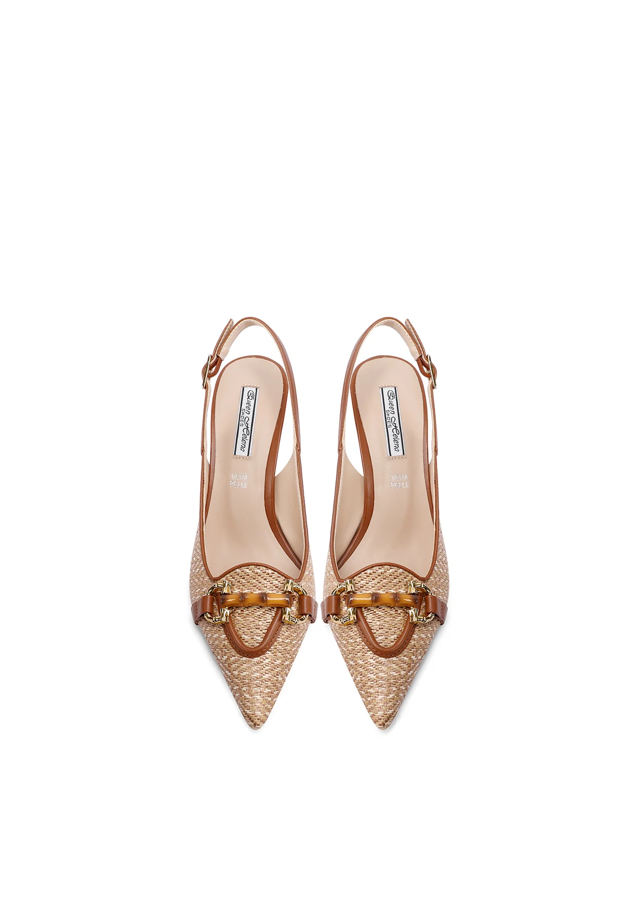 Dècolletè Slingback ricamata con accessorio frontale K3758 - Image 19