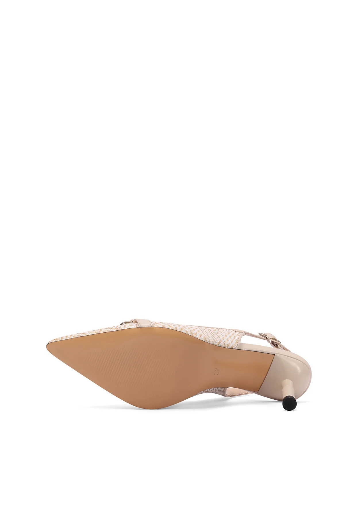 Dècolletè Slingback ricamata con accessorio frontale K3758 - Image 6