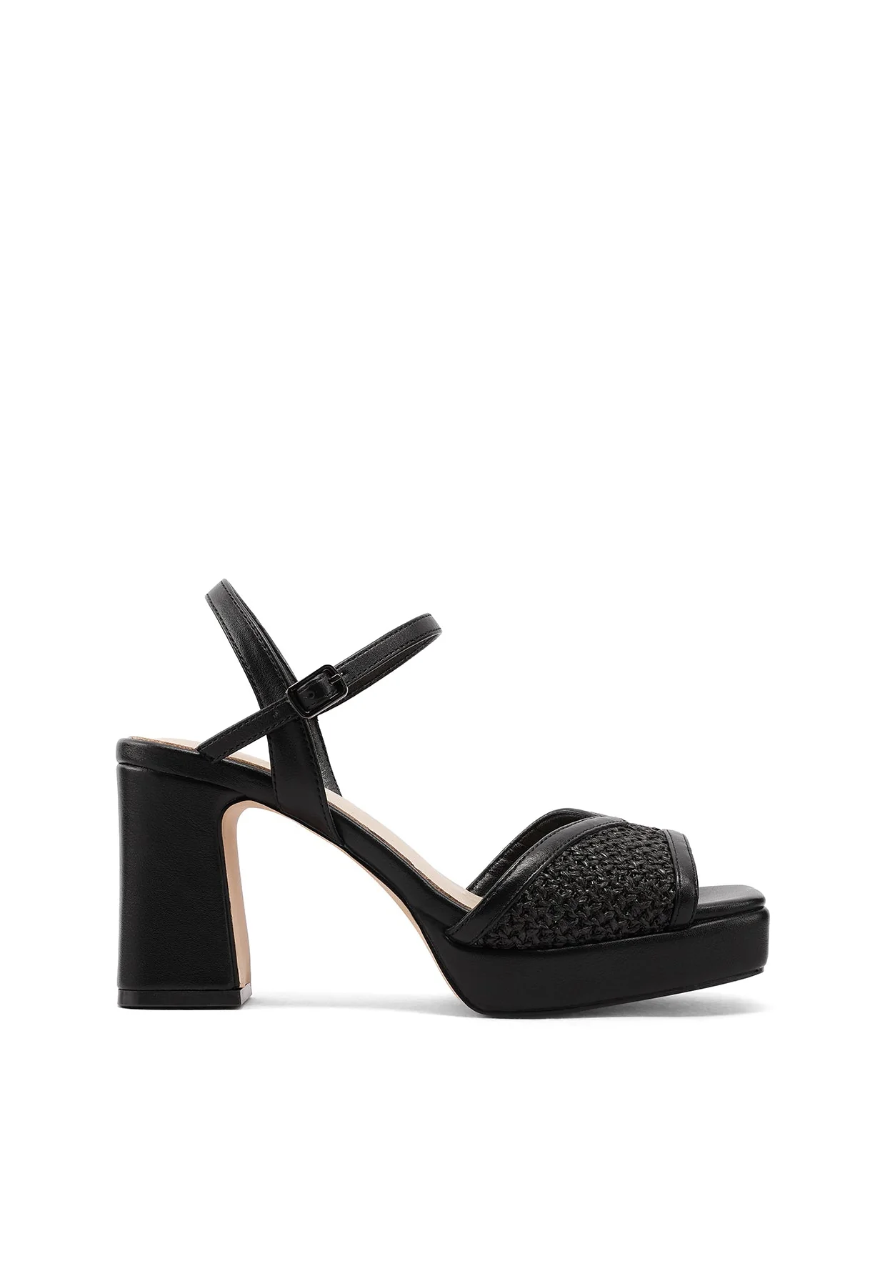 Sandali platform con tacco largo e fascai intrecciata S3009 - Image 18