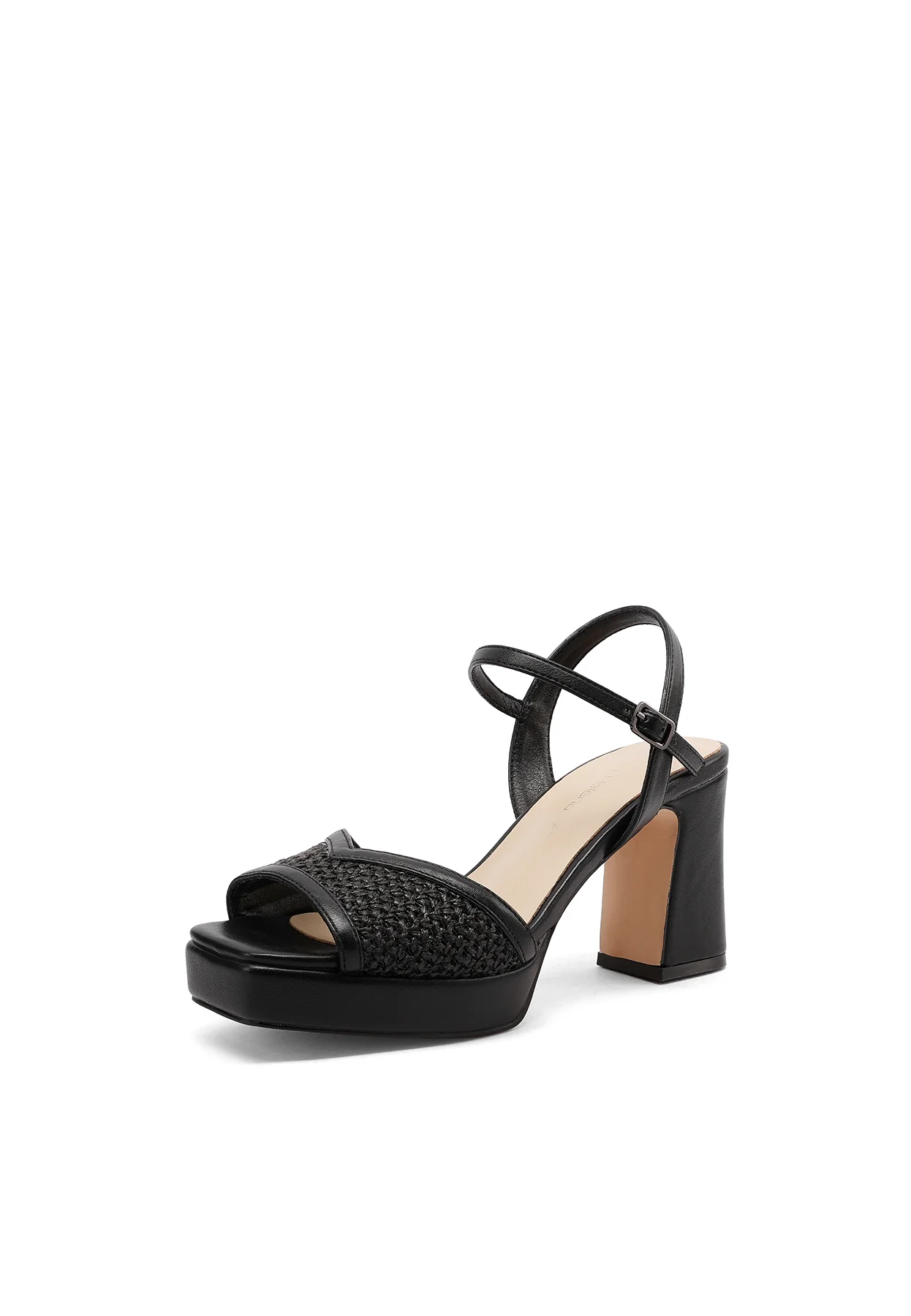 Sandali platform con tacco largo e fascai intrecciata S3009 - Image 19