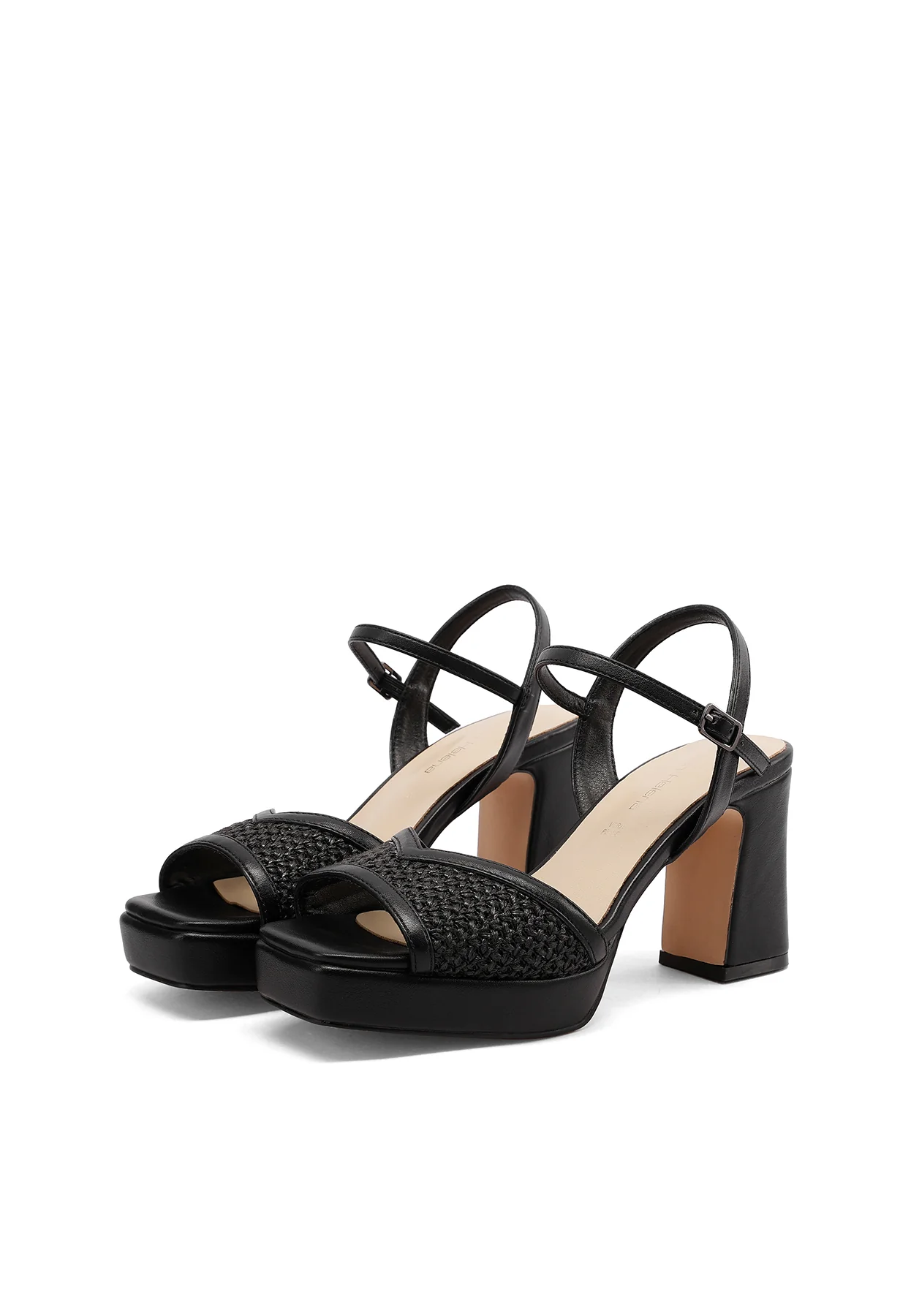 Sandali platform con tacco largo e fascai intrecciata S3009 - Image 20