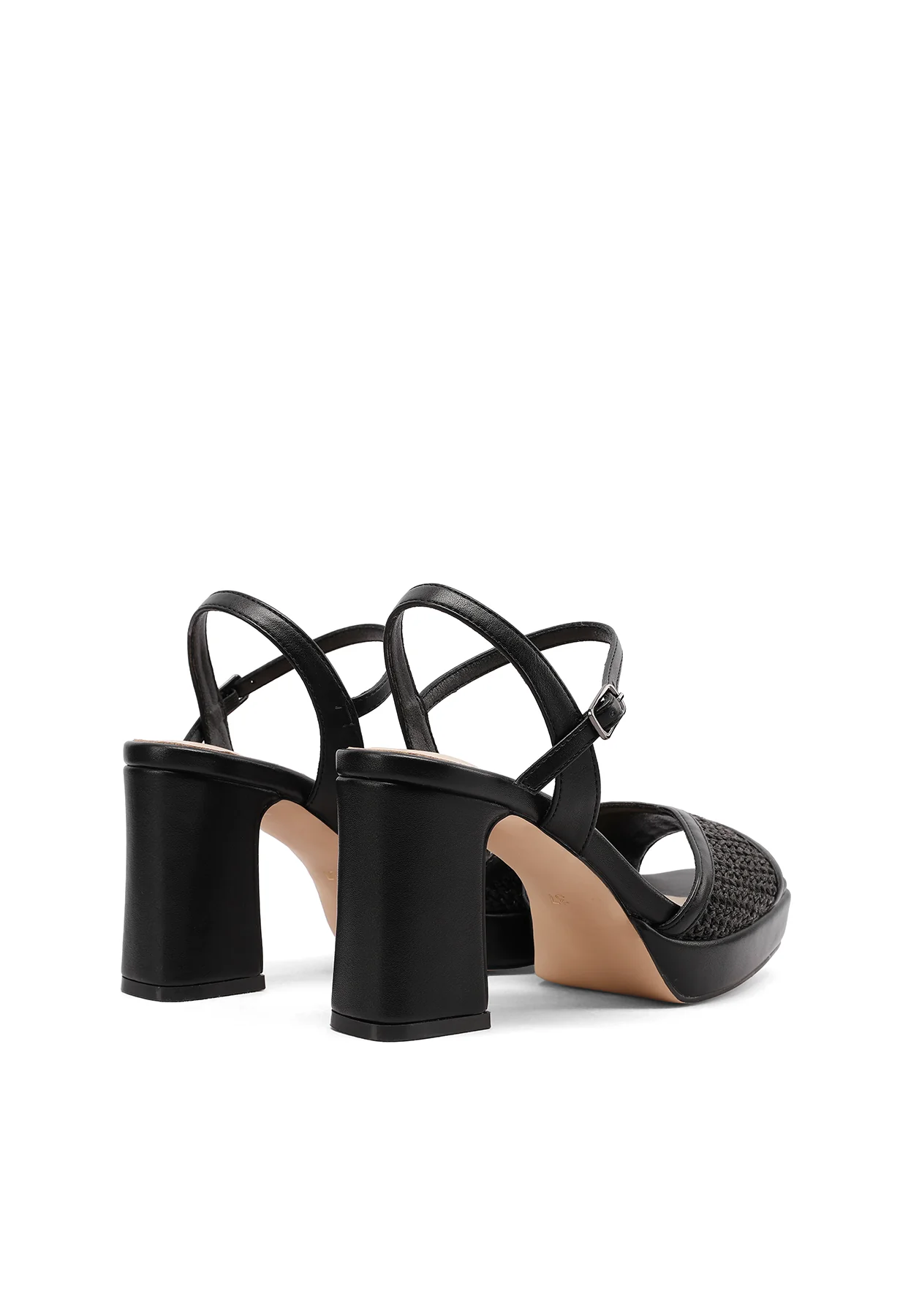 Sandali platform con tacco largo e fascai intrecciata S3009 - Image 21