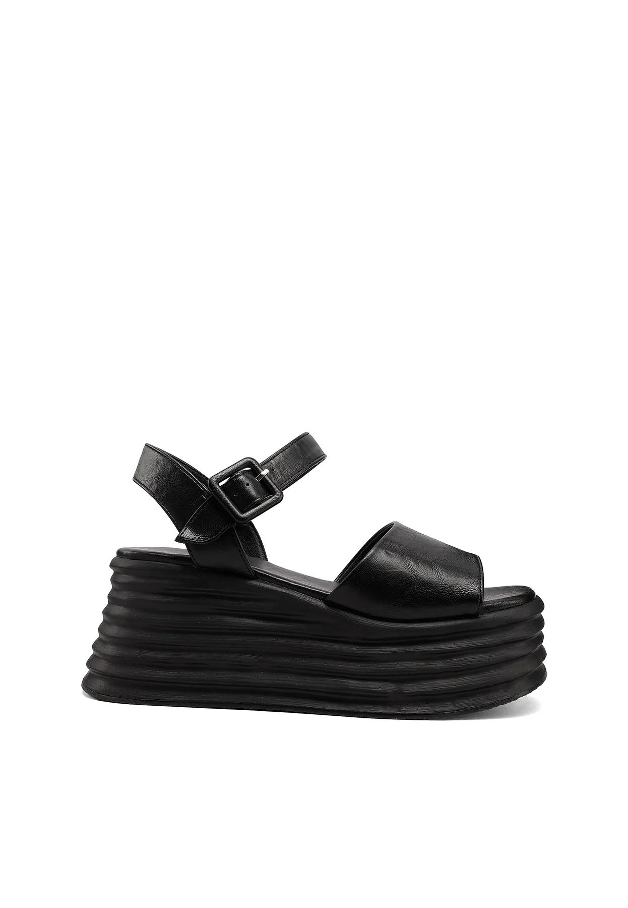 Sandali platform con zeppa e cinturino regolabile S3012 - Image 18