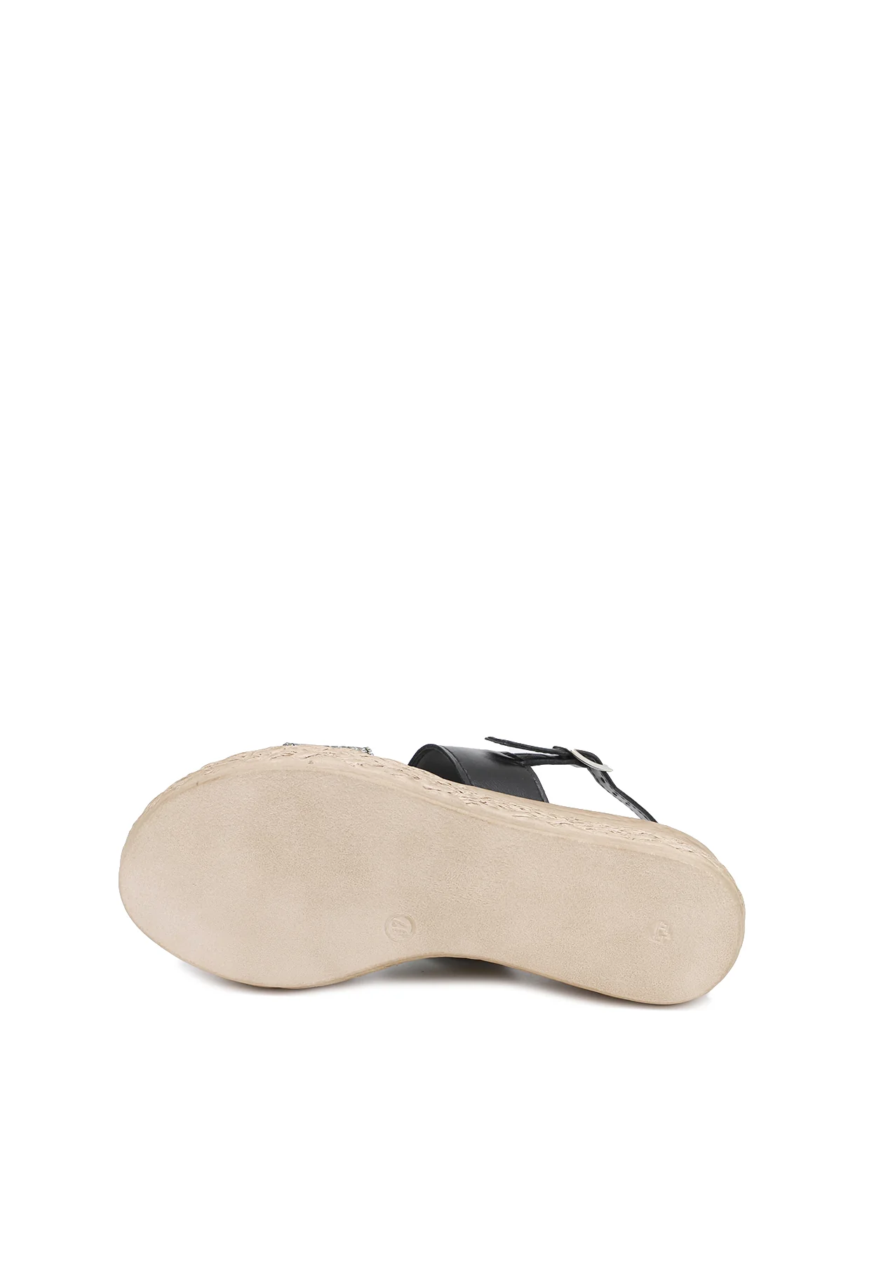 Sandali platform in vera pelle e suola effetto paglia 3050-3156 - Image 10