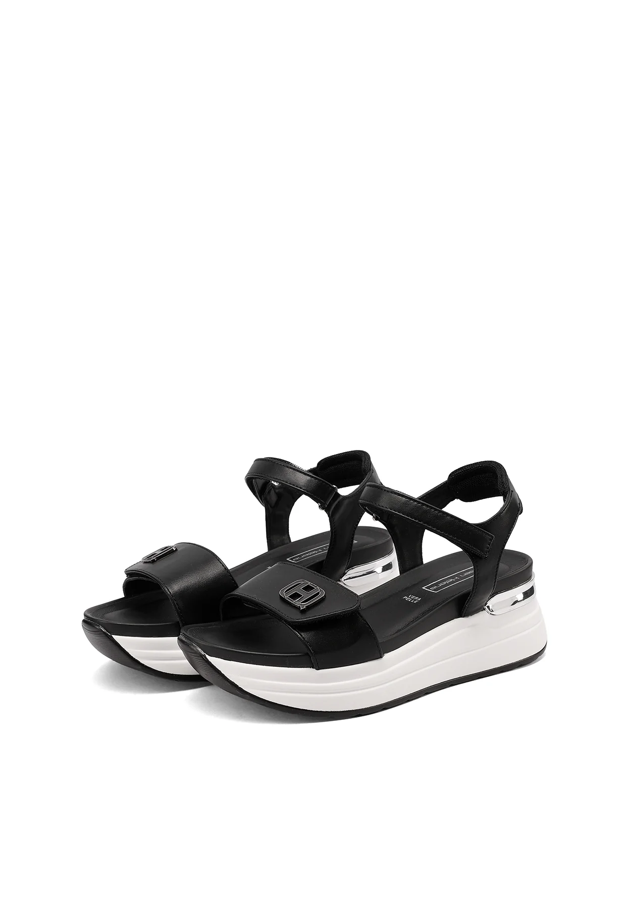 Sandali platform comfort con strap e dettaglio metallico X34-101 - Image 20