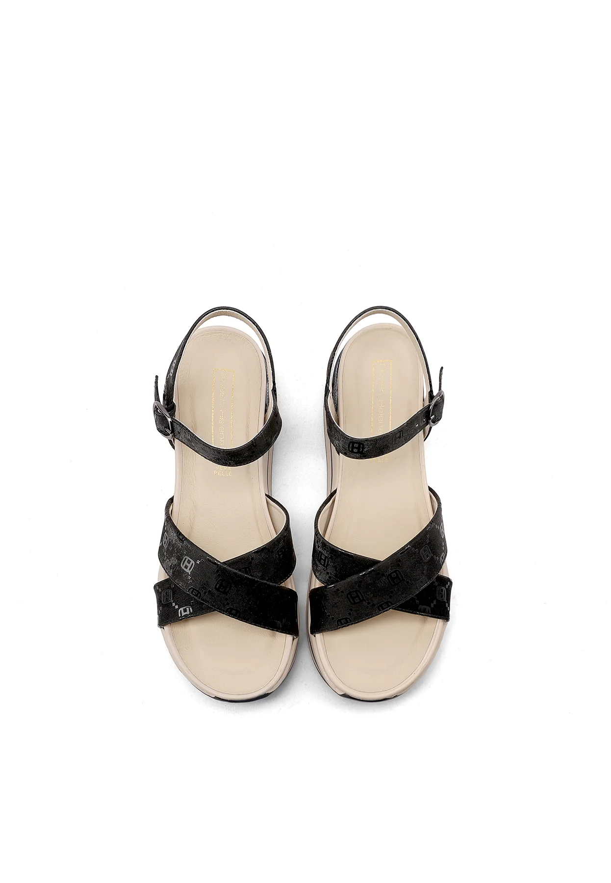 Sandali platform comfort incrociati lucidi con cinturino X34-90 - Image 14