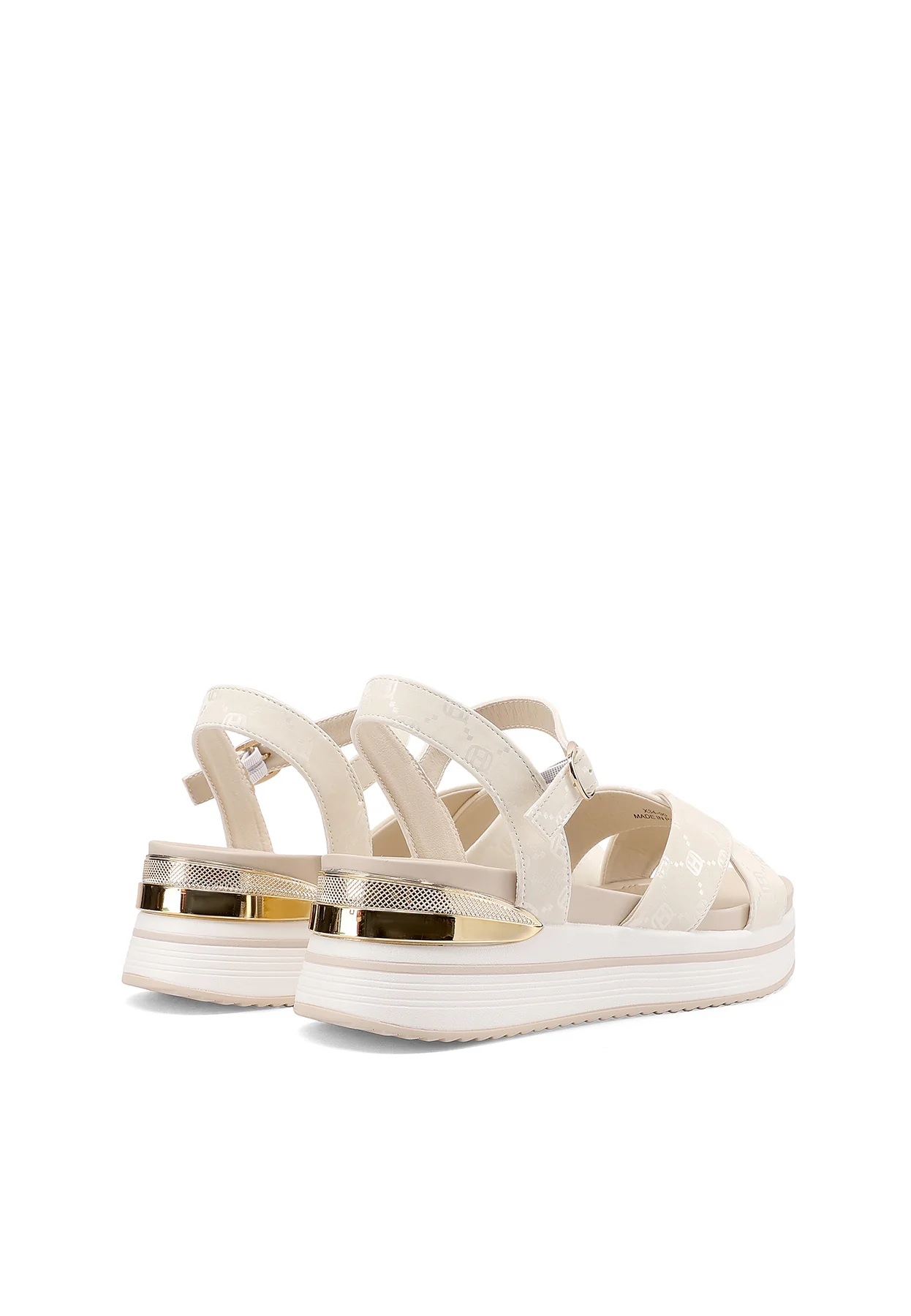 Sandali platform comfort incrociati lucidi con cinturino X34-90 - Image 5