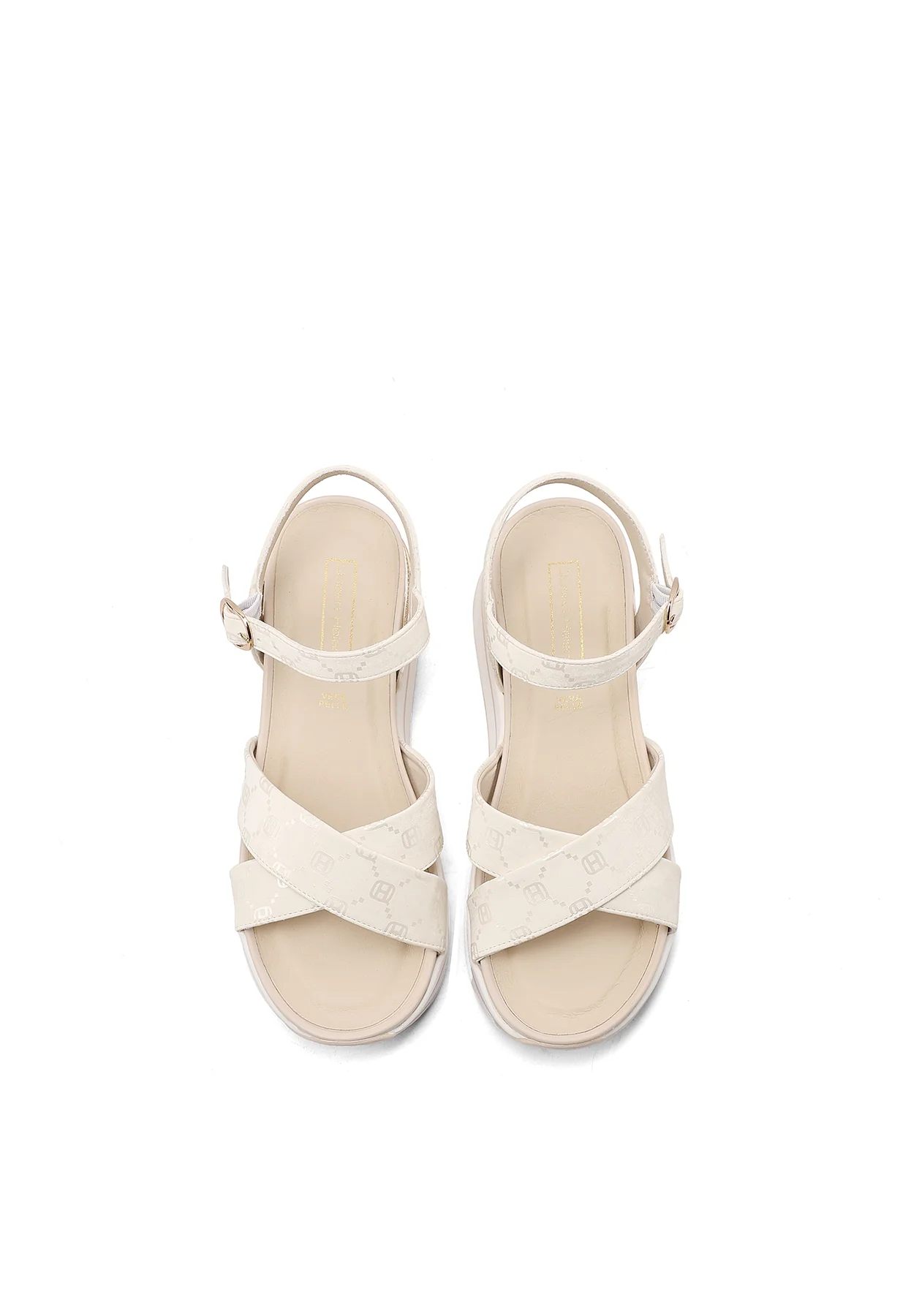 Sandali platform comfort incrociati lucidi con cinturino X34-90 - Image 6